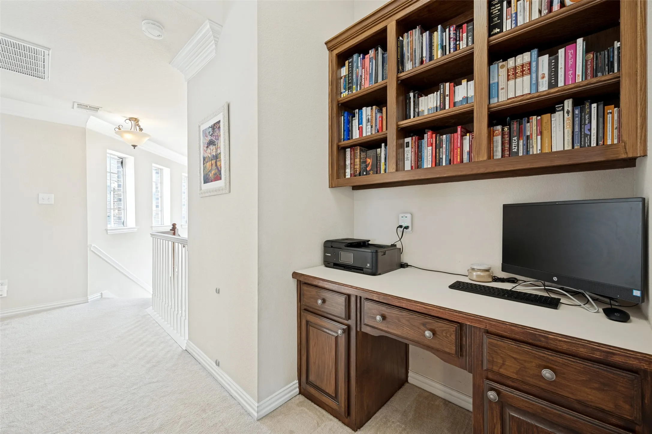 Built in Desk Area