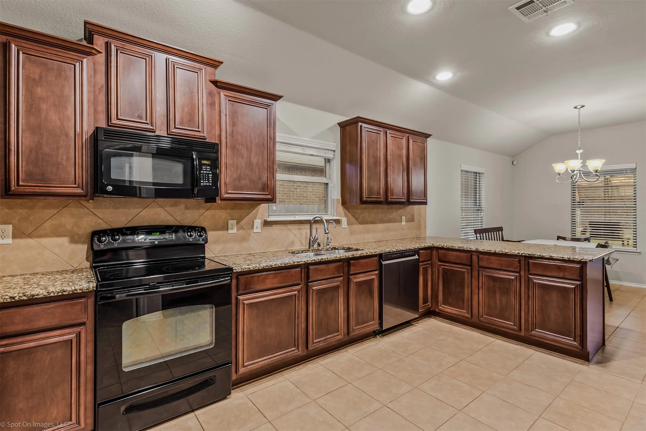 Granite Countertops, tall cabinets