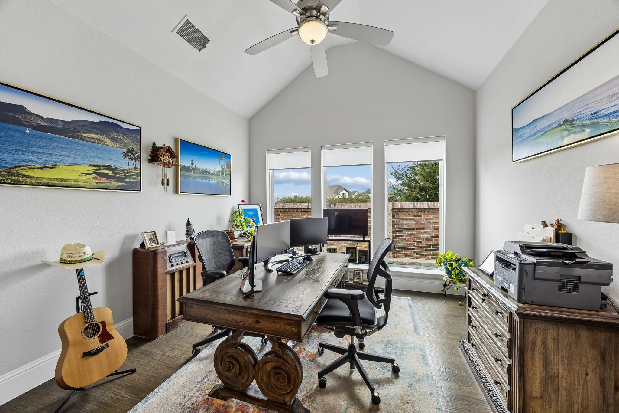 Dedicated Office near center of the home