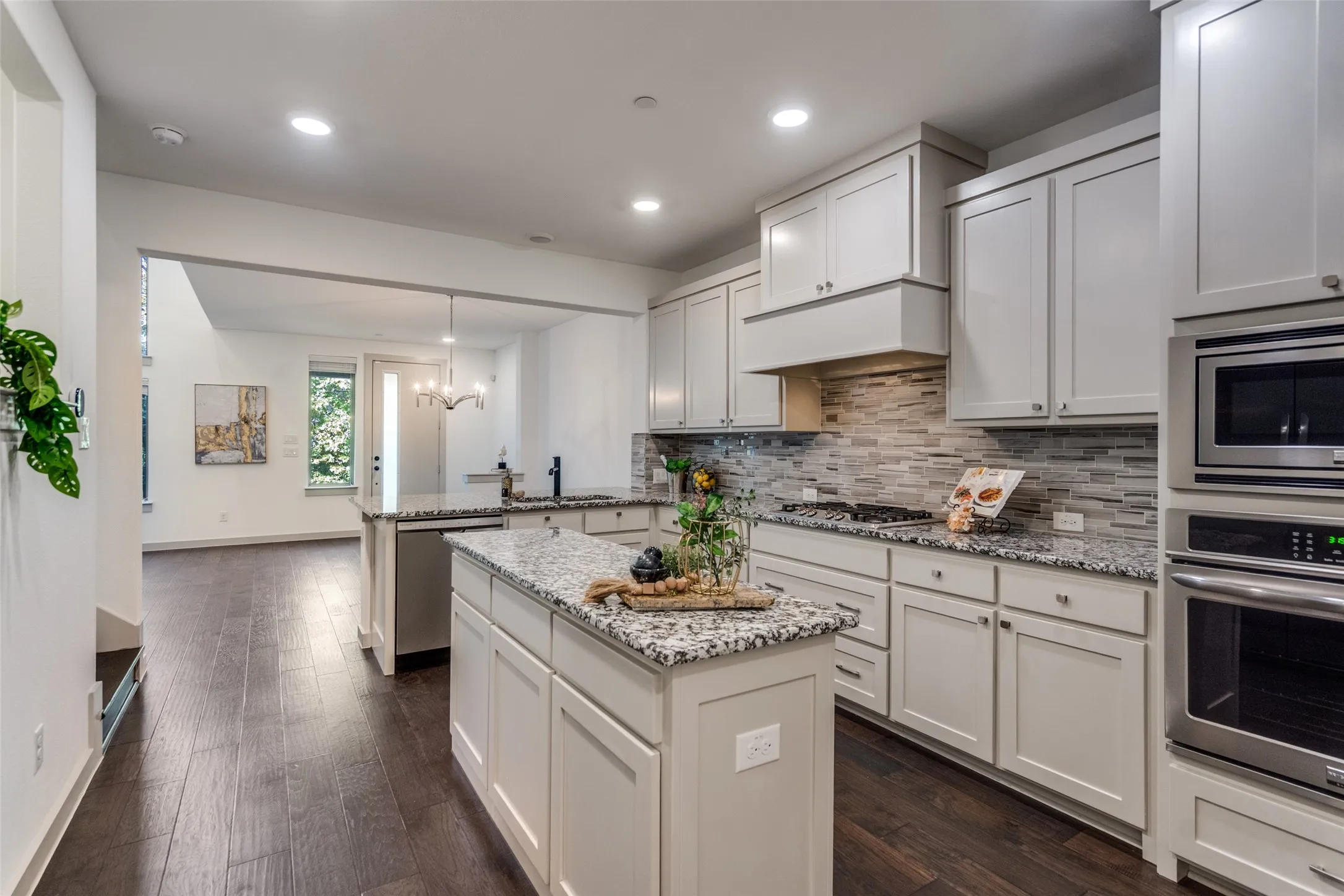 Stainless steel appliances, luxury designer mood