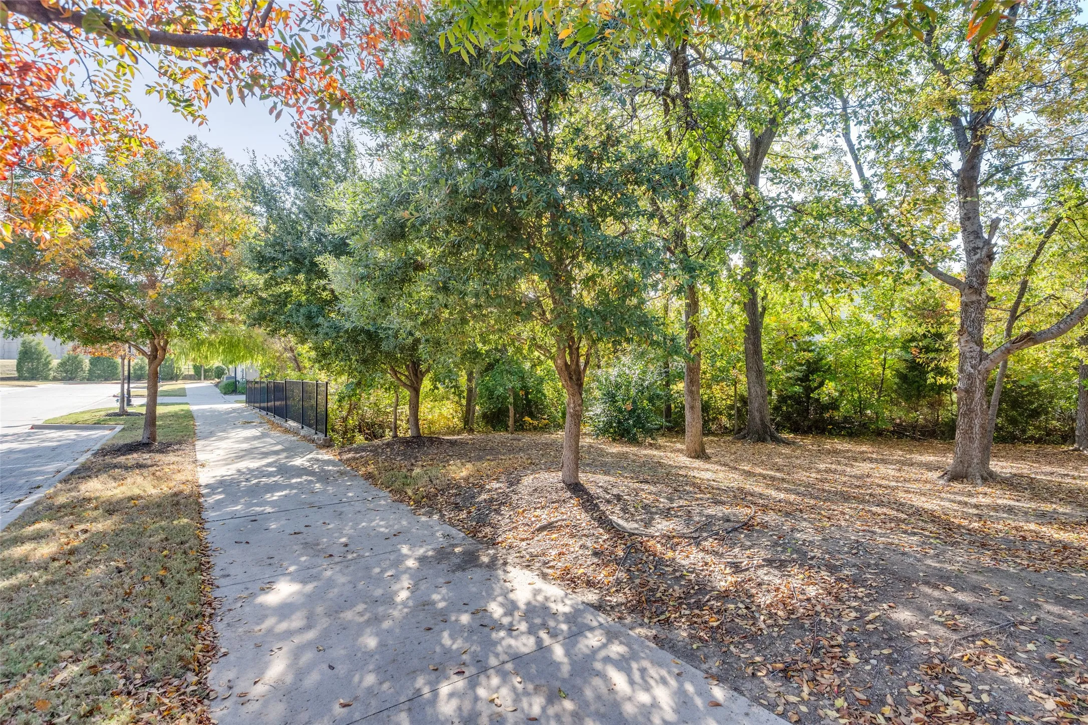 View of trail, plentry of guest parking