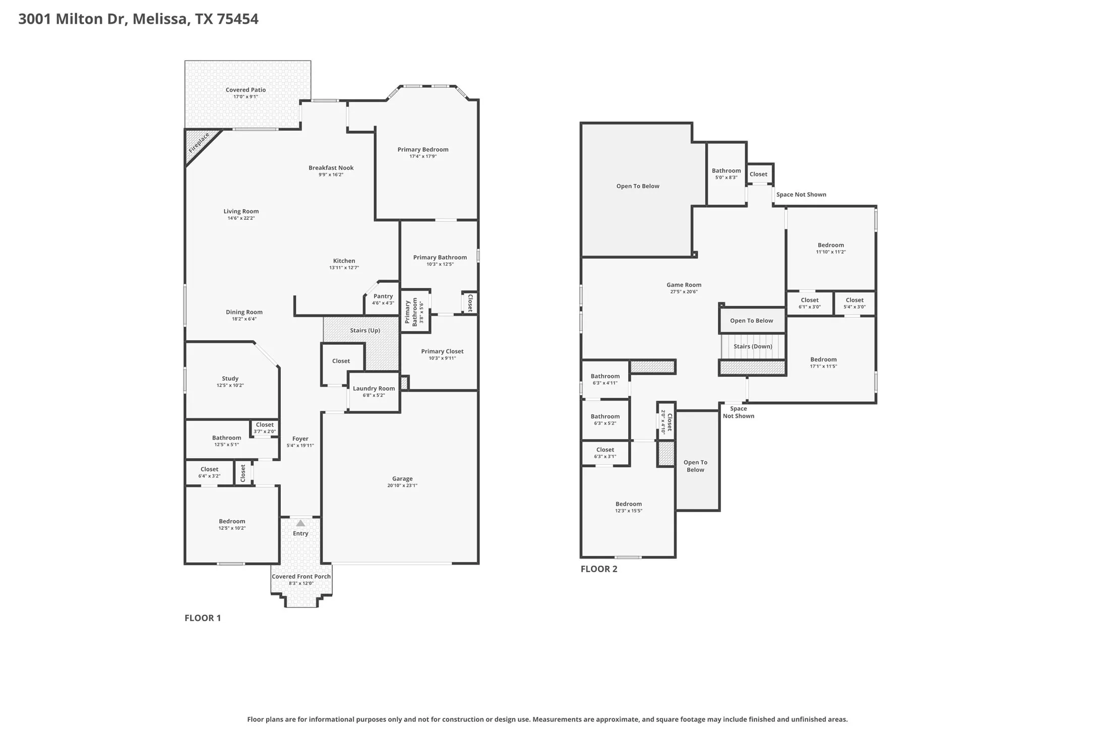 Floorplan of the entire home