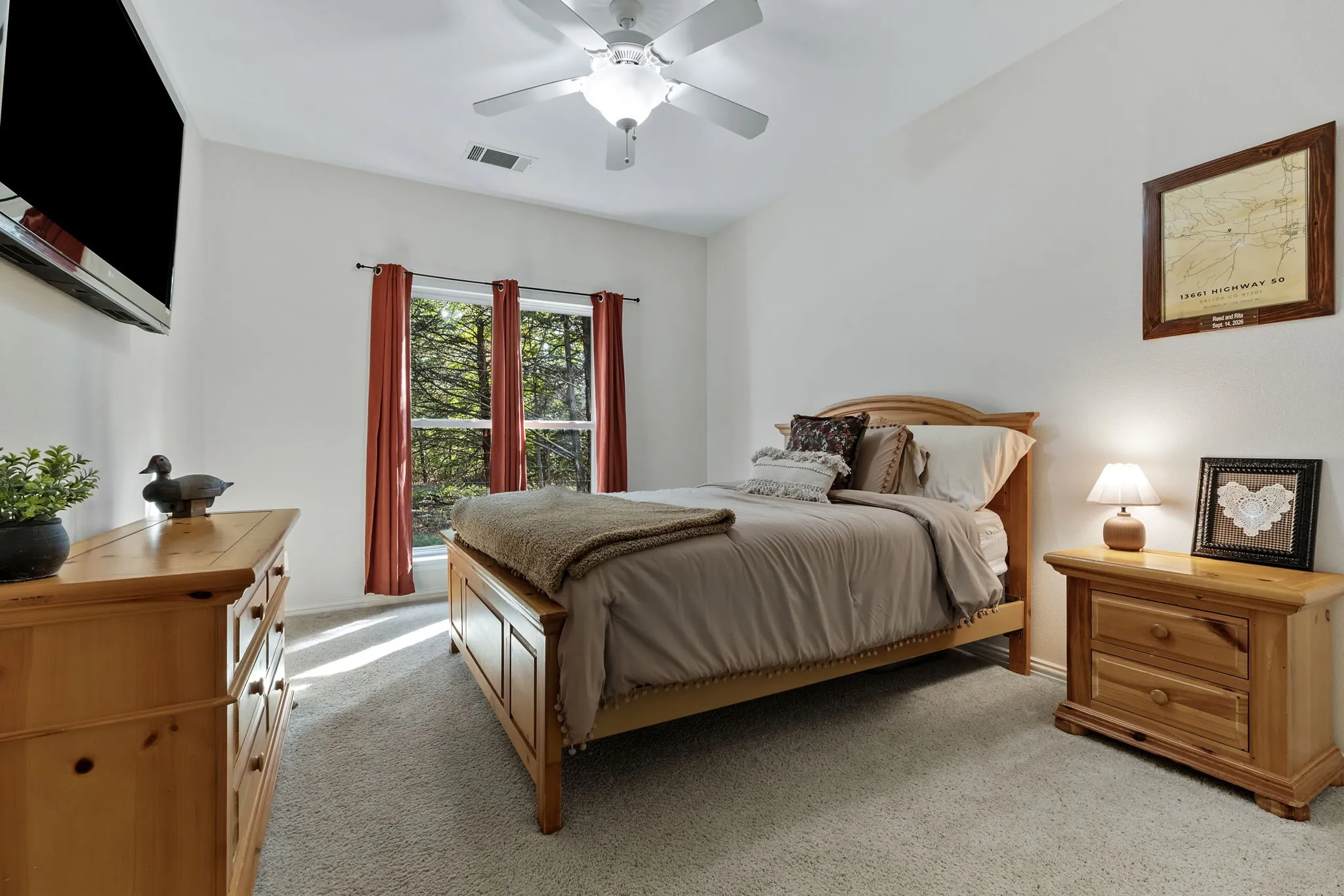 Secondary Bedroom at the rear of the home.