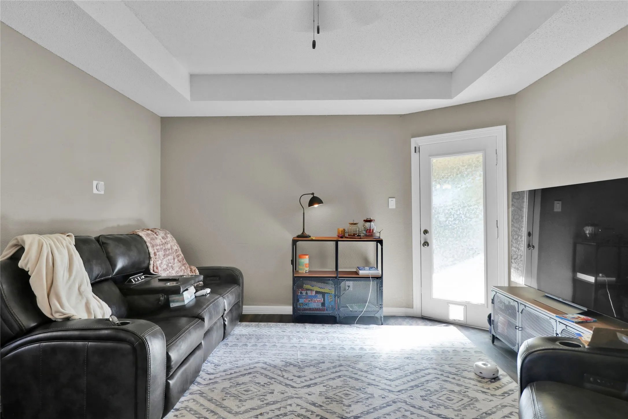 Another view of spacious living room.