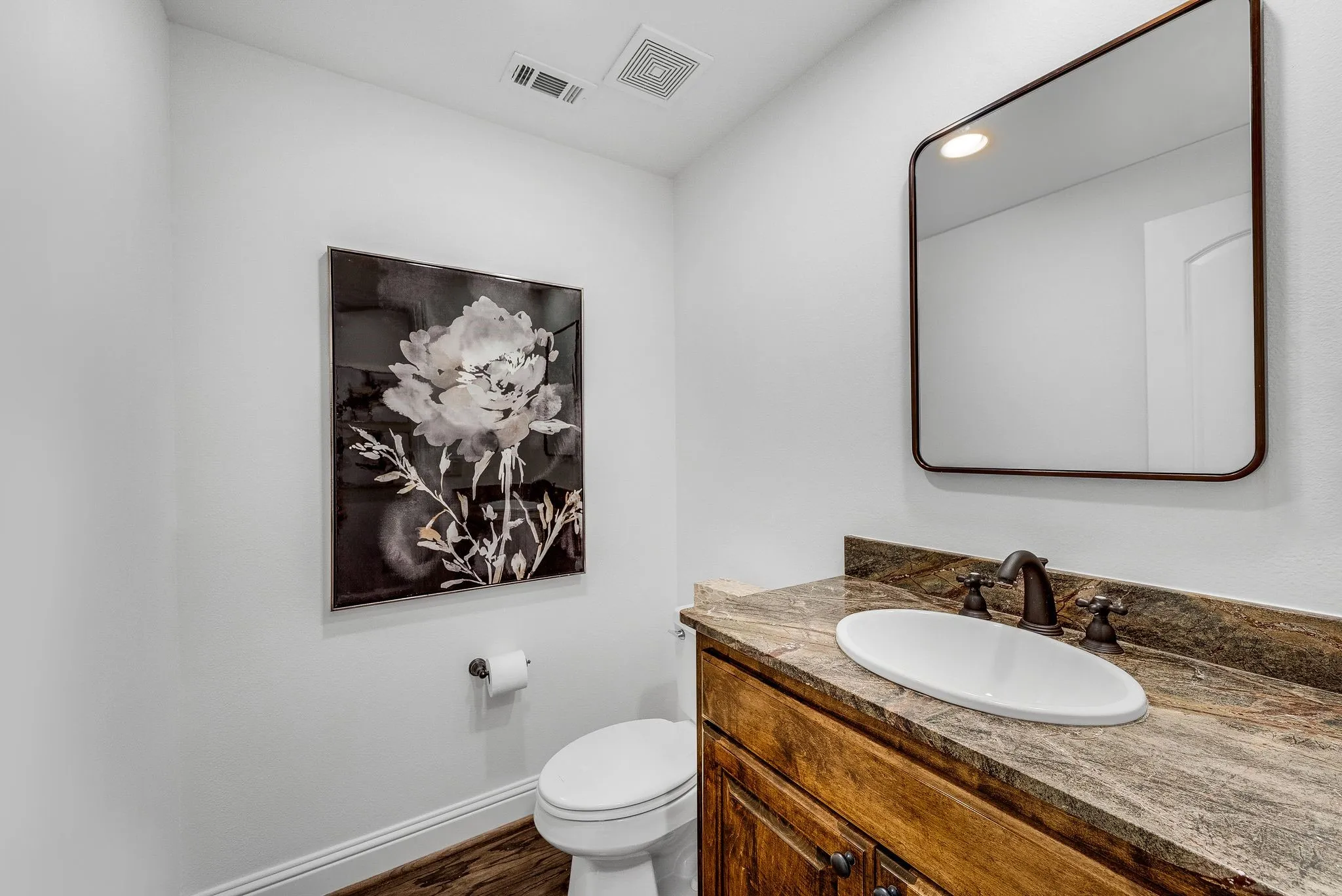 2nd floor half bath (next to laundry room)