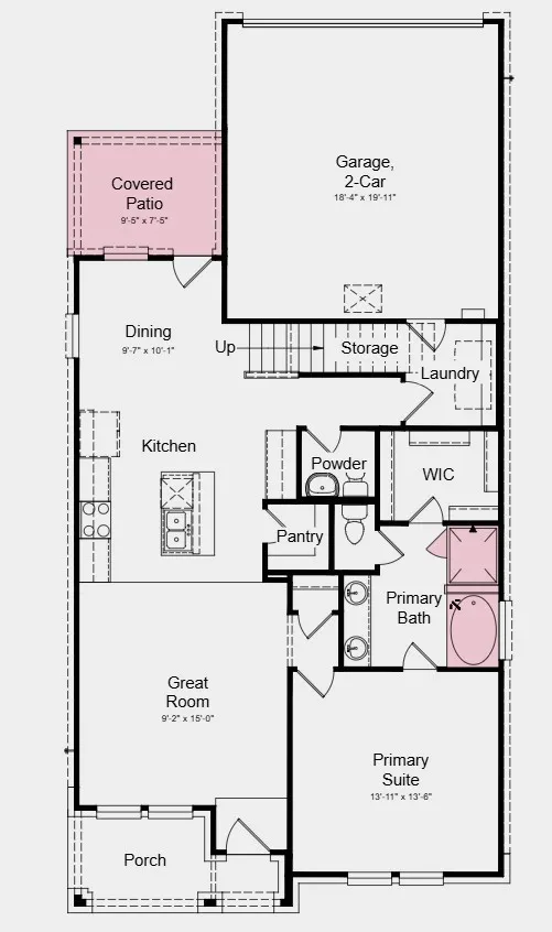 Additional Highlights Include: gourmet kitchen, slide-in tub, and gas drop.