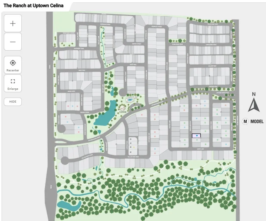 The Ranch at Uptown Celina Sitemap