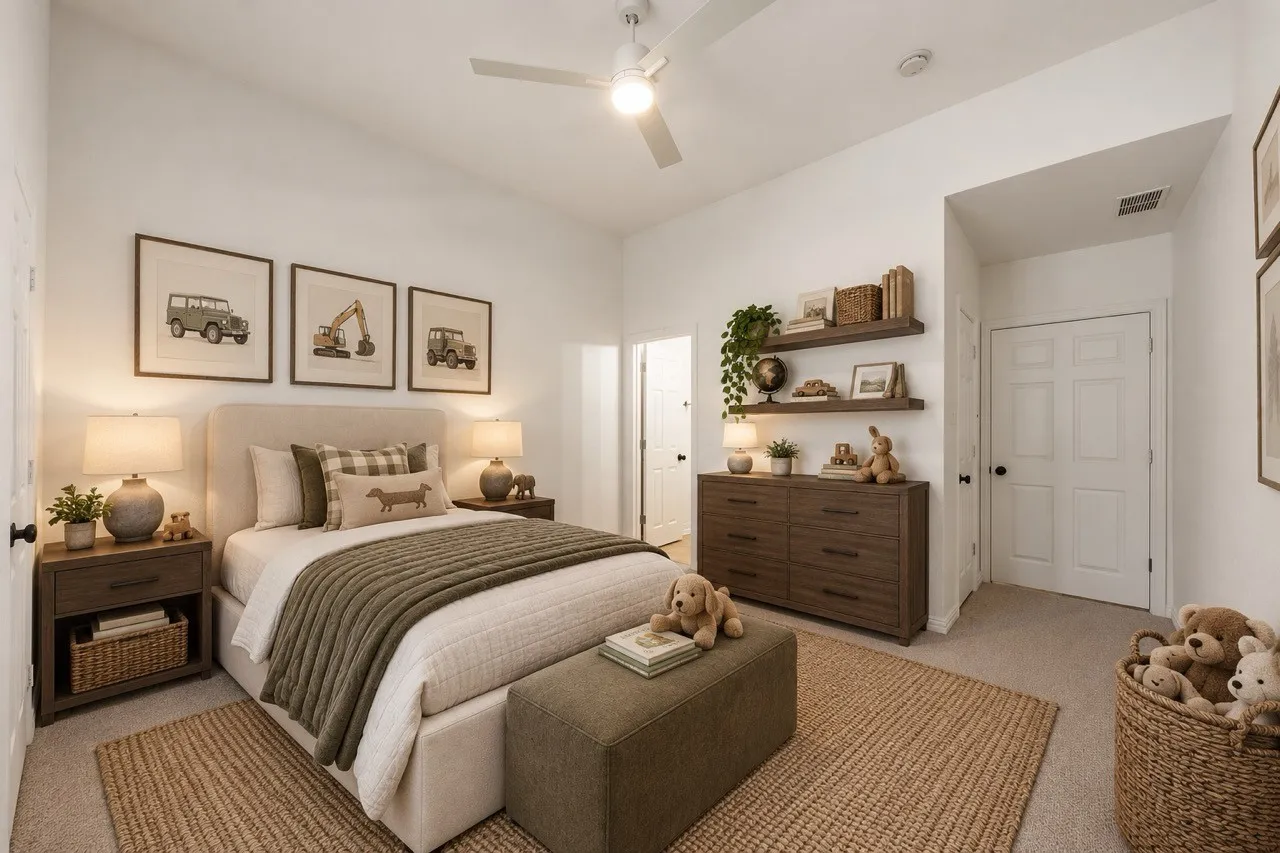 Virtually Staged Bedroom 4