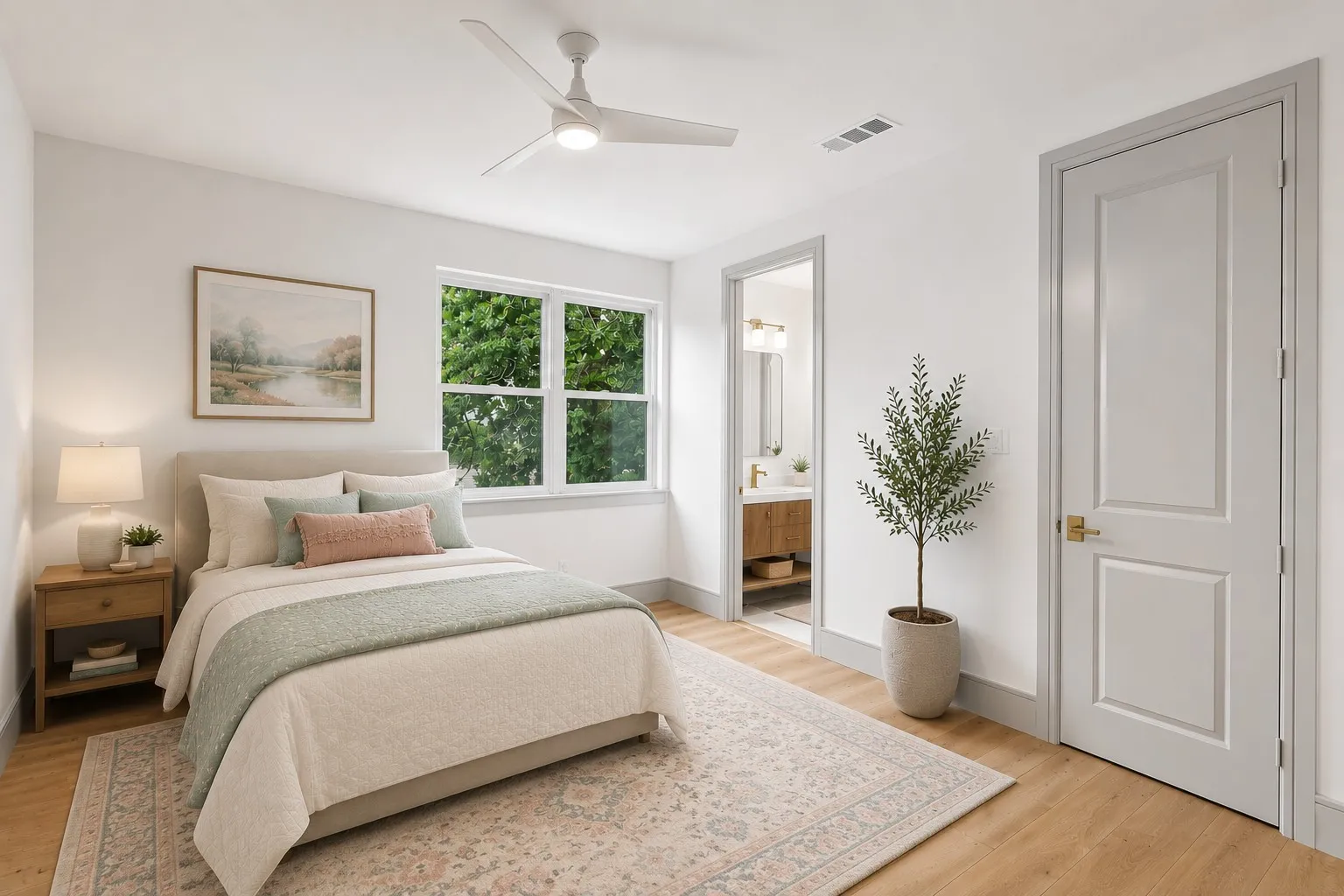 Bedroom- virtually staged