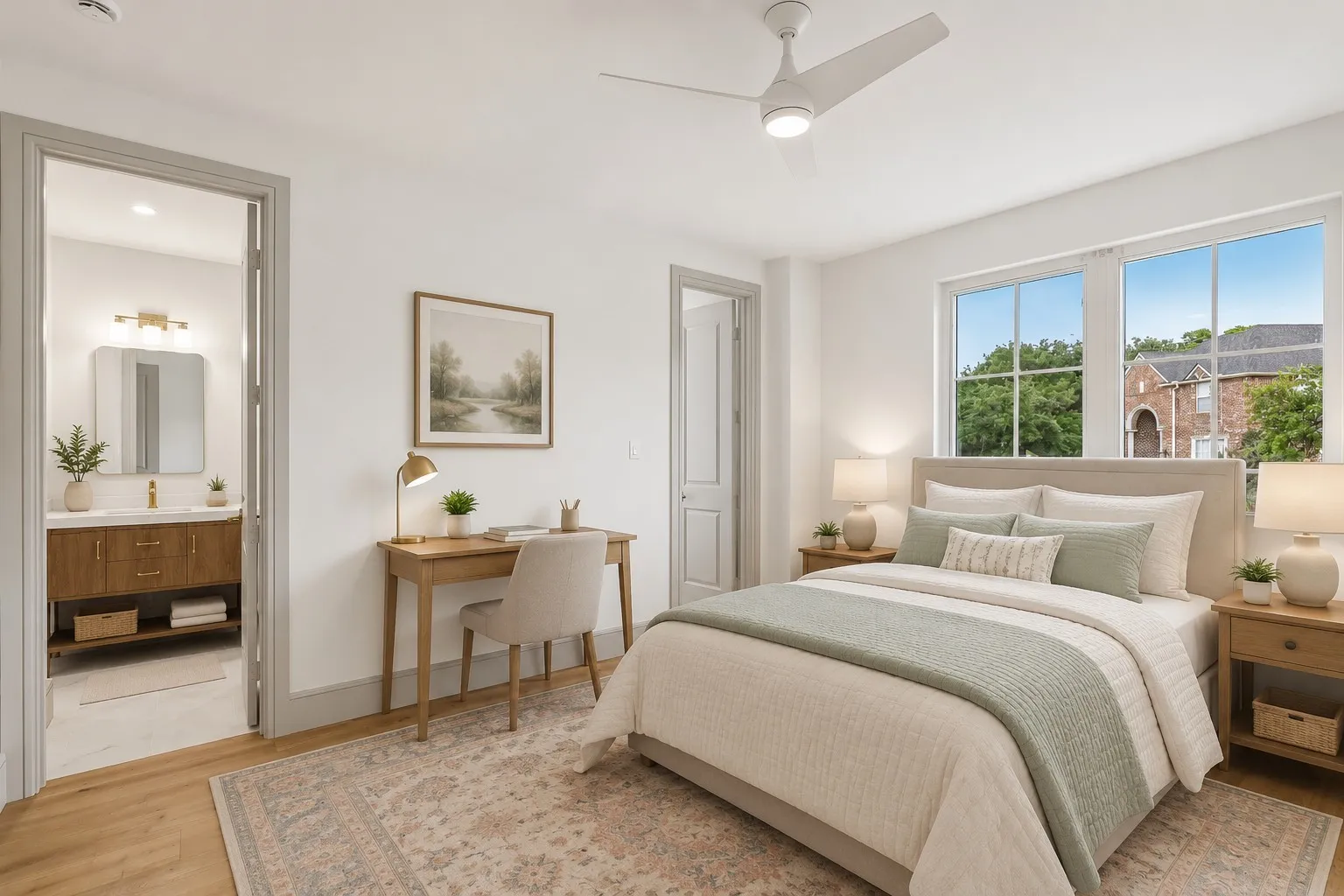 Bedroom- virtually staged