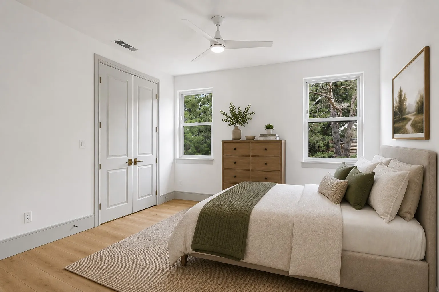 Bedroom - virtually staged