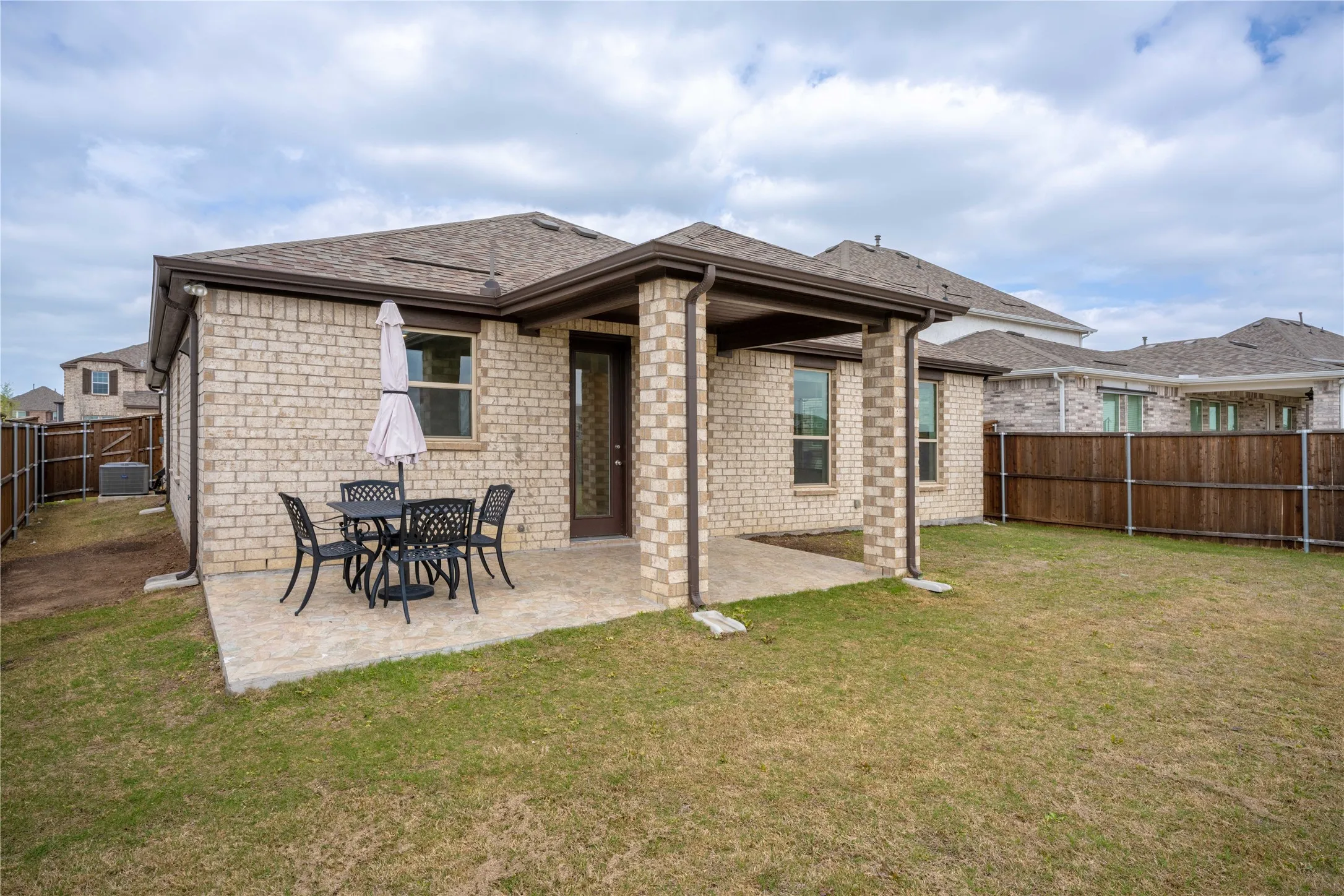 Spacious Backyard with Covered & Extended Patio
