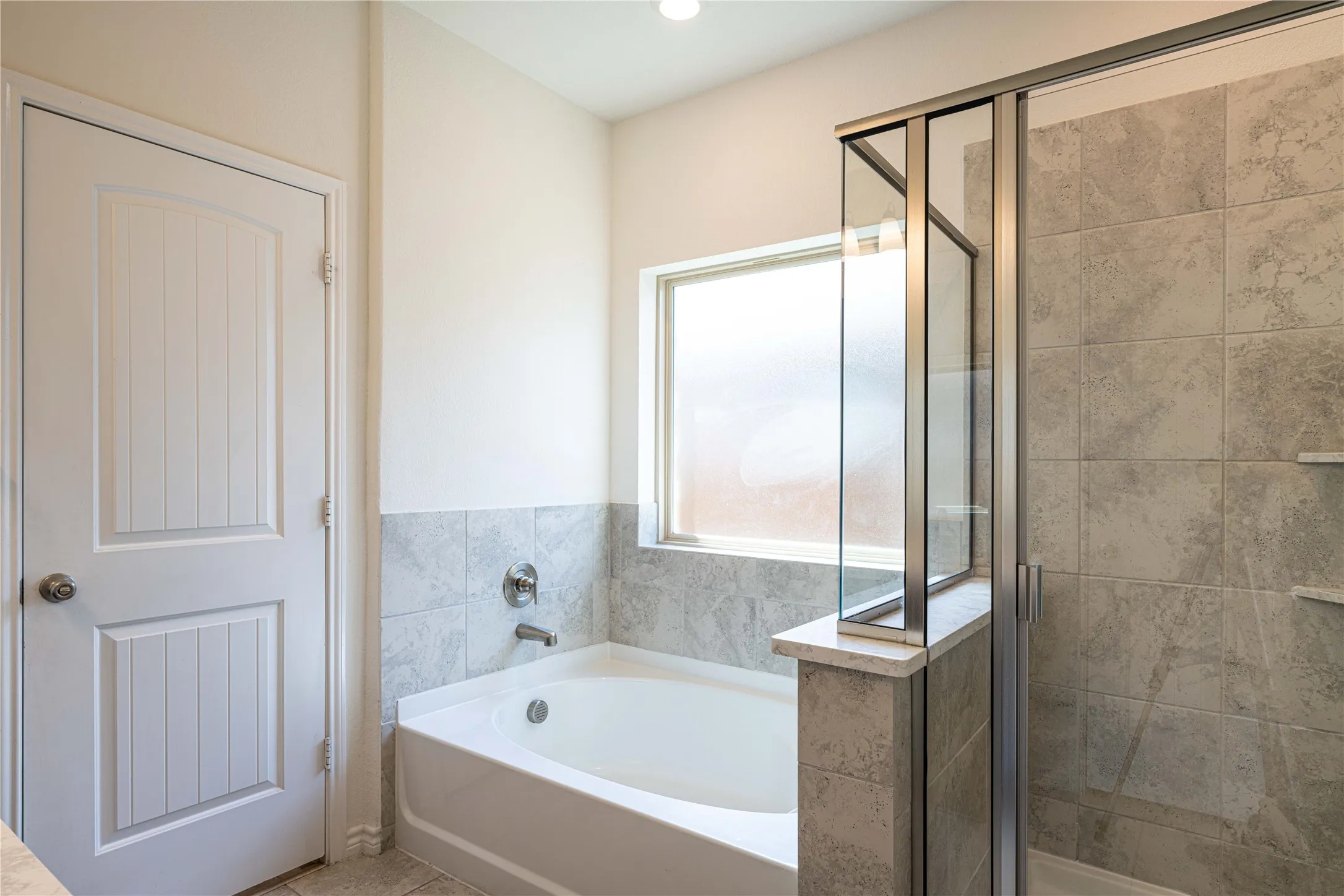 Primary Bath with Separate Shower & Tup