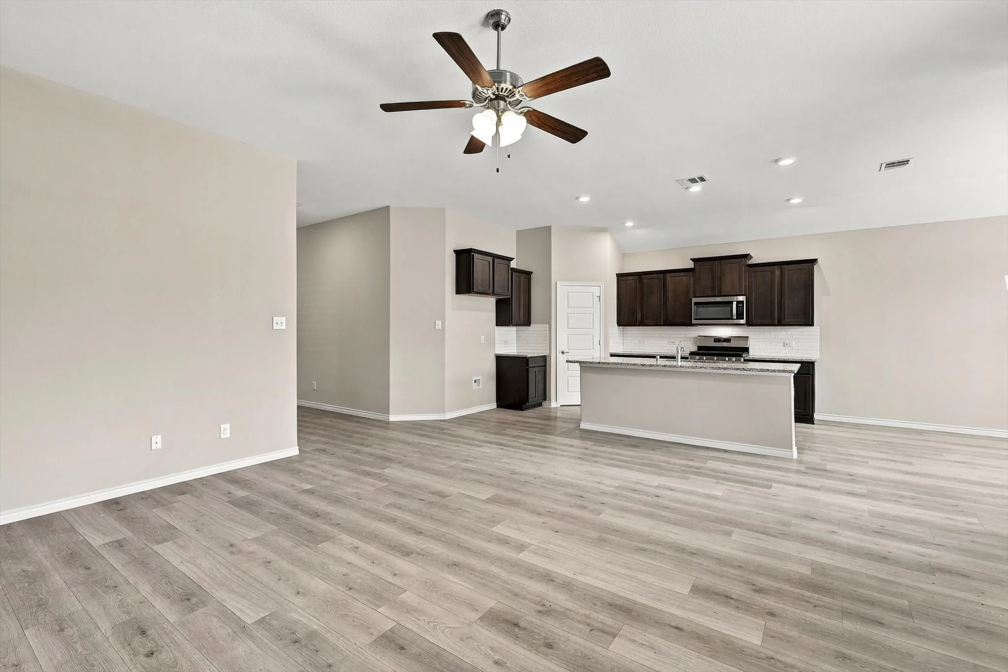 Open concept allows plenty of room for entertainin.