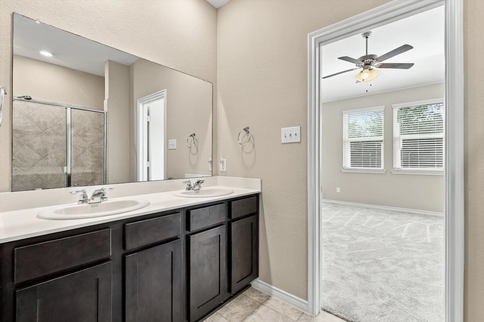 Another view of the vanity area in Primary bathroom.