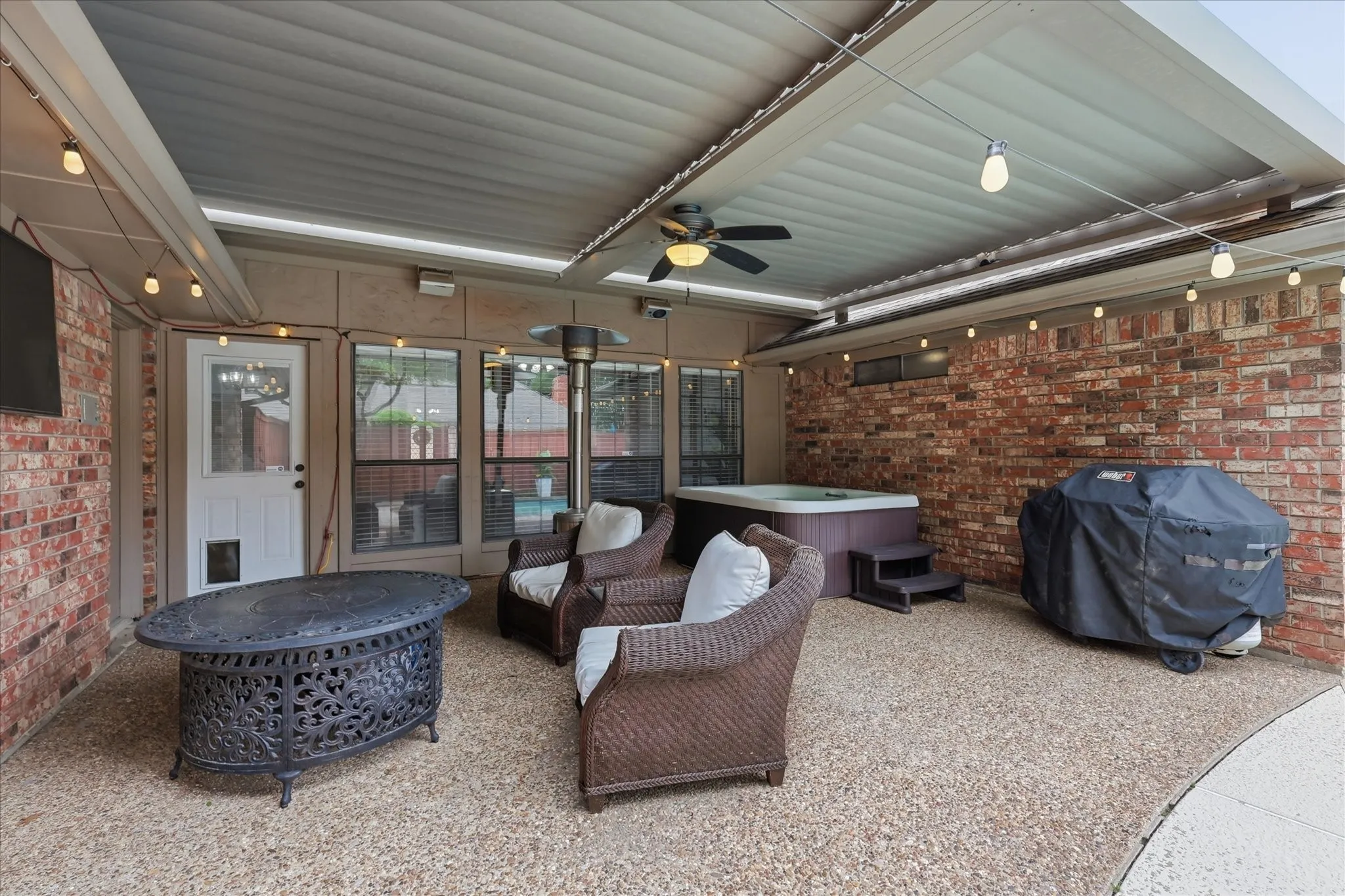 Covered patio
