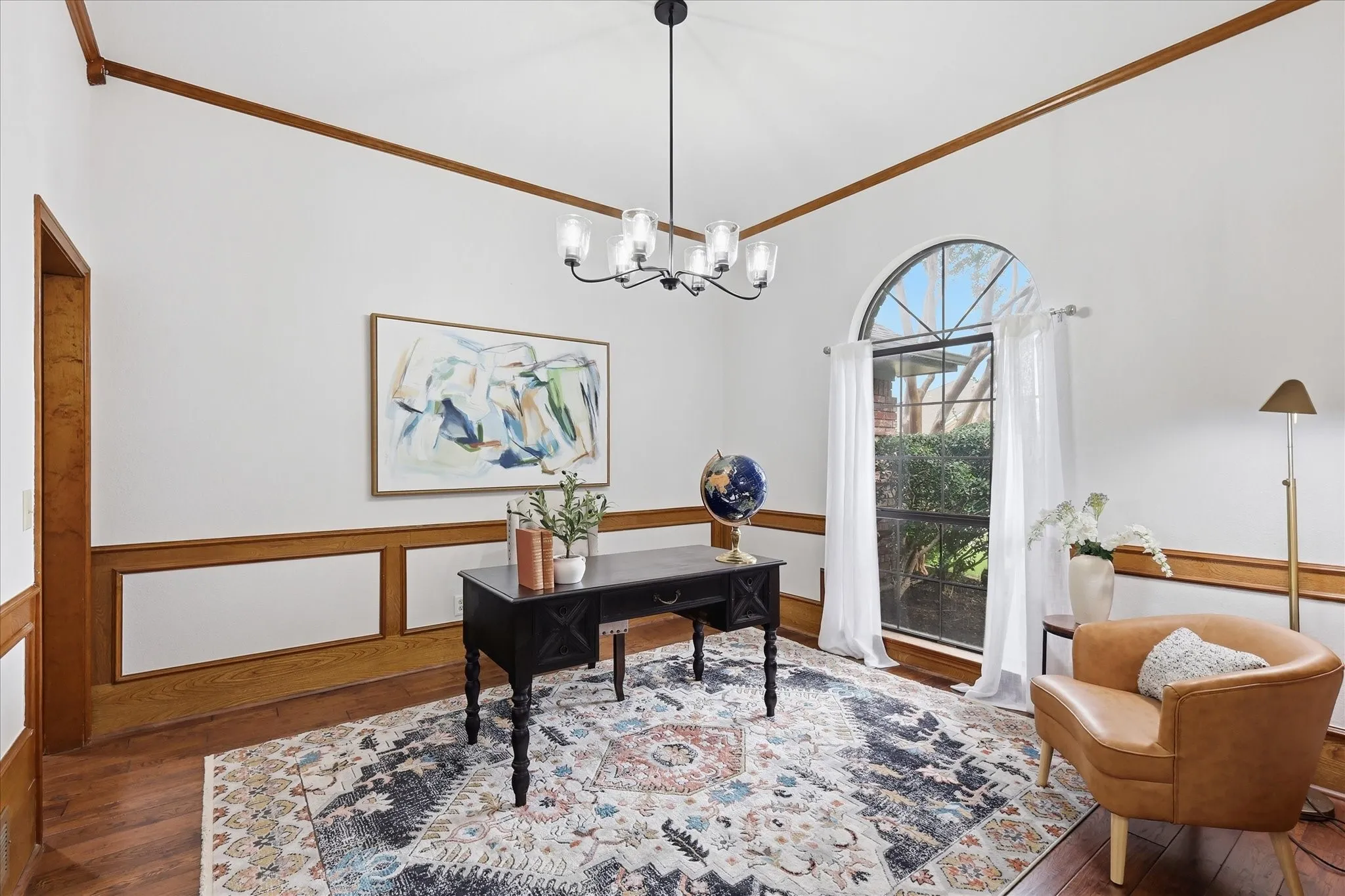 Dining area used as an office