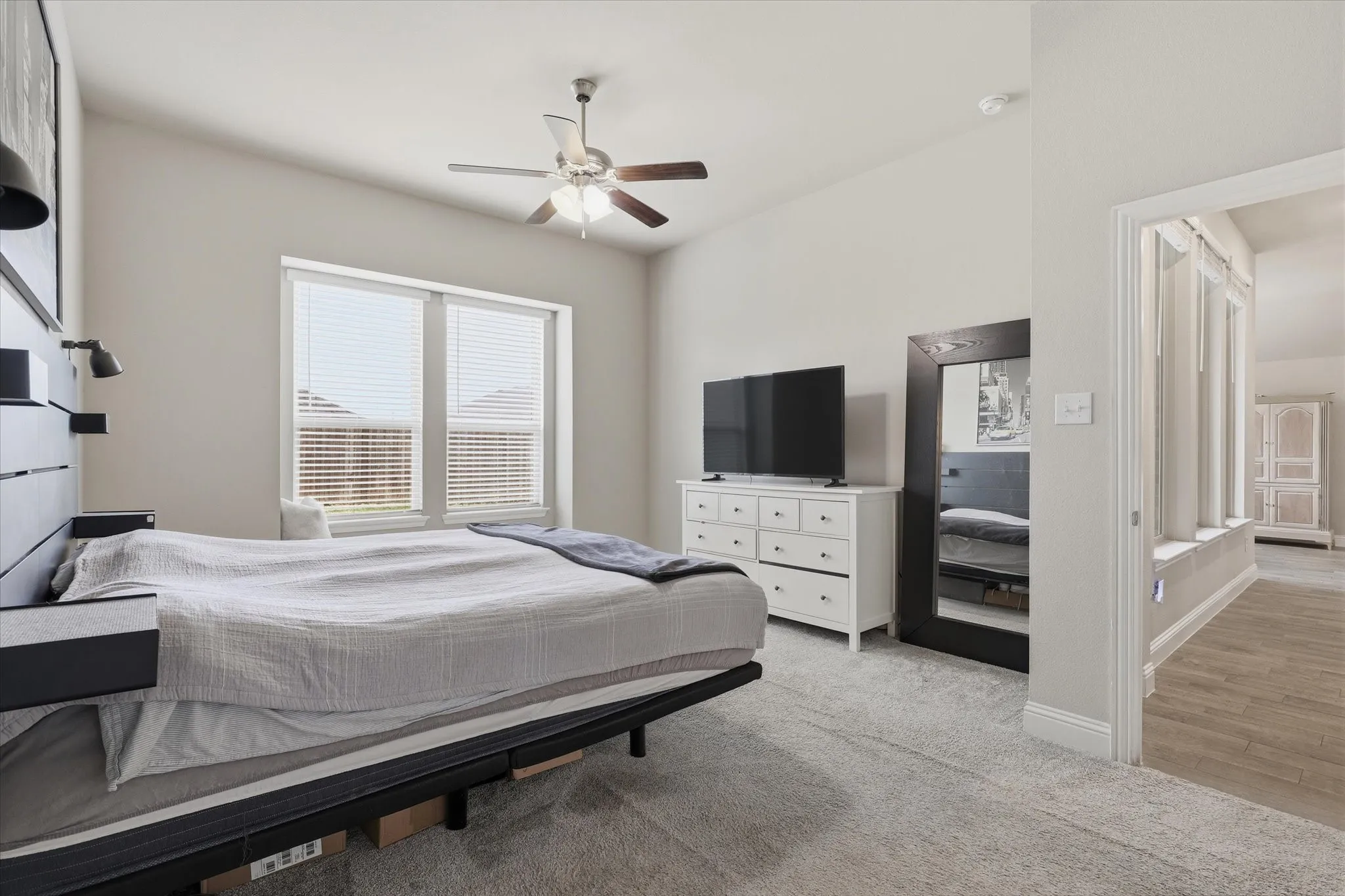 This primary bedroom could be yours, plenty of room for oversized furnishings.