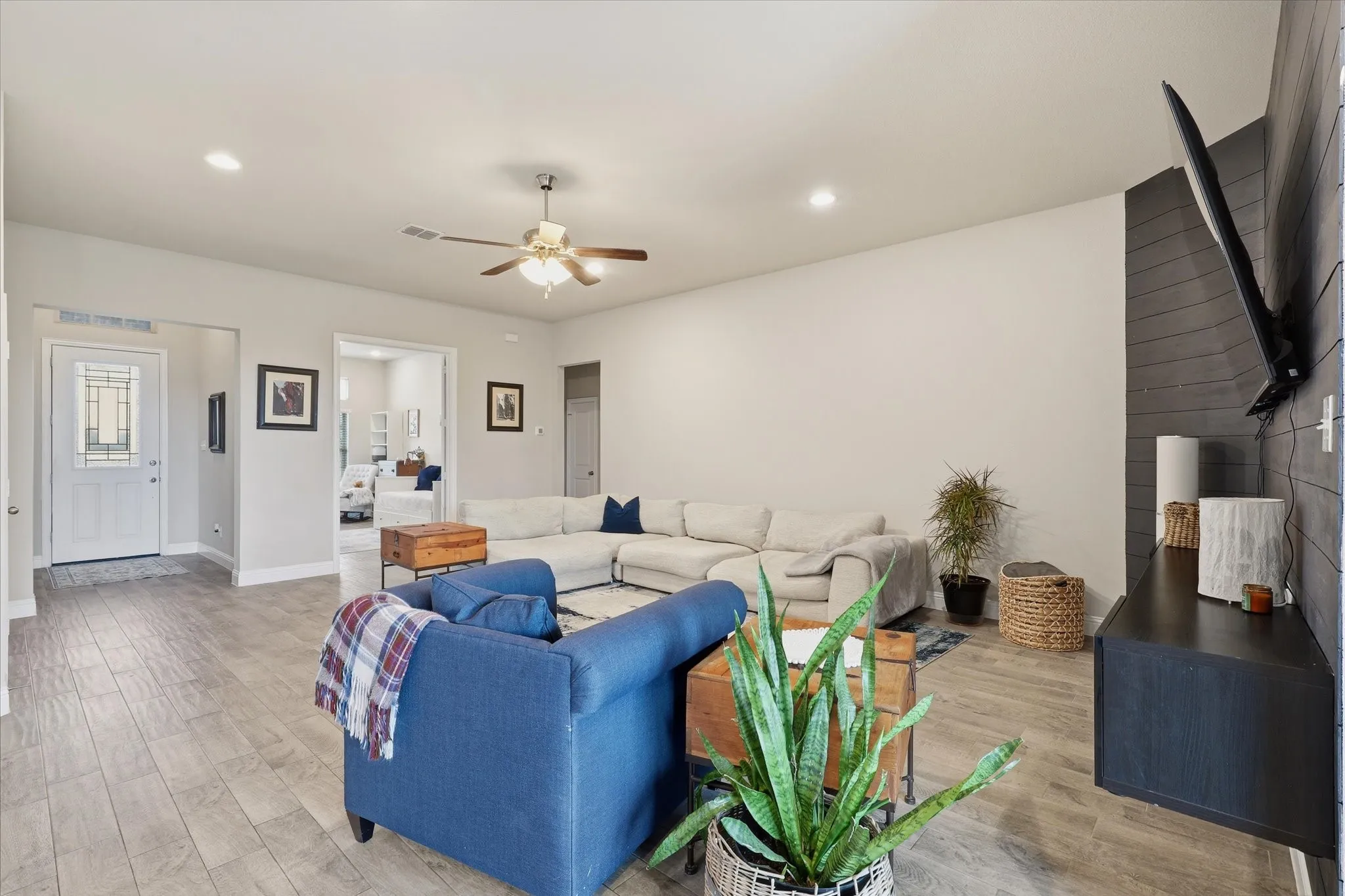 Spacious living area.