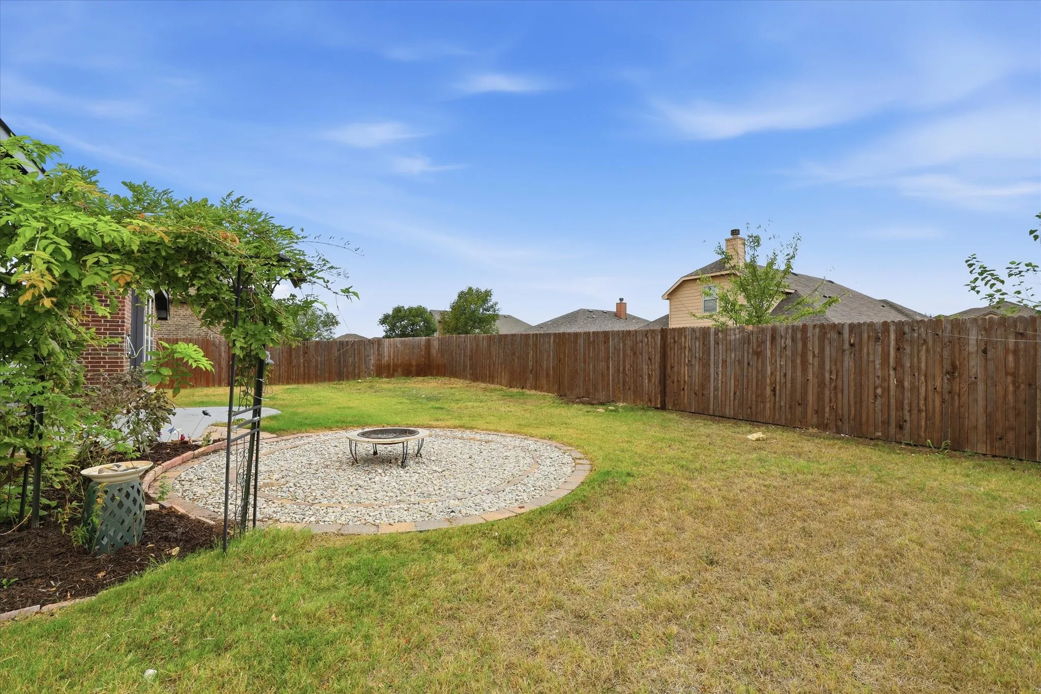 Add your firepit and your ready for some cooler evenings outside.