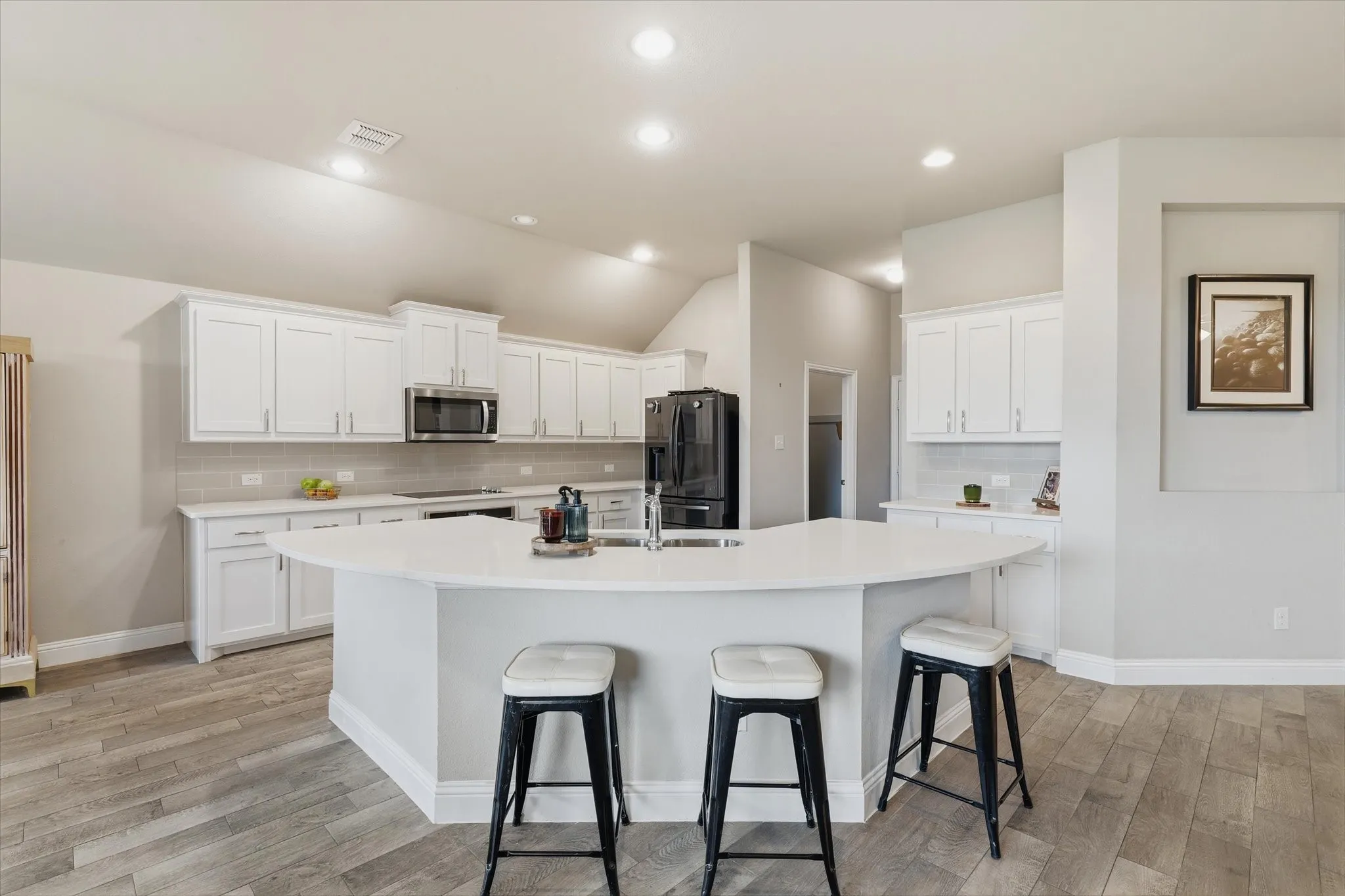 No shortage of prep space in this kitchen.