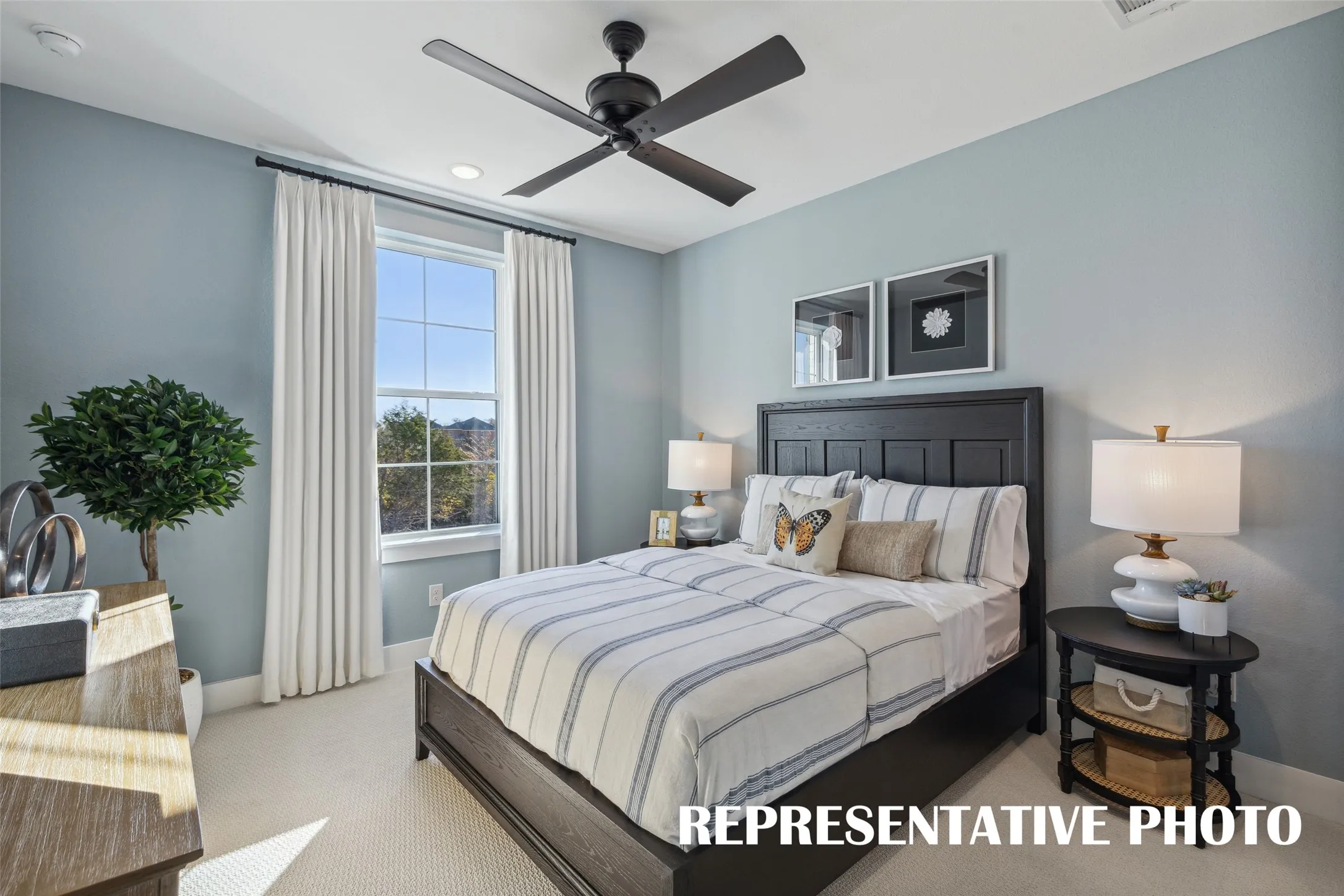 One of several nicely sized secondary bedrooms in our Madison II floor plan.  REPRESENTATIVE PHOTO