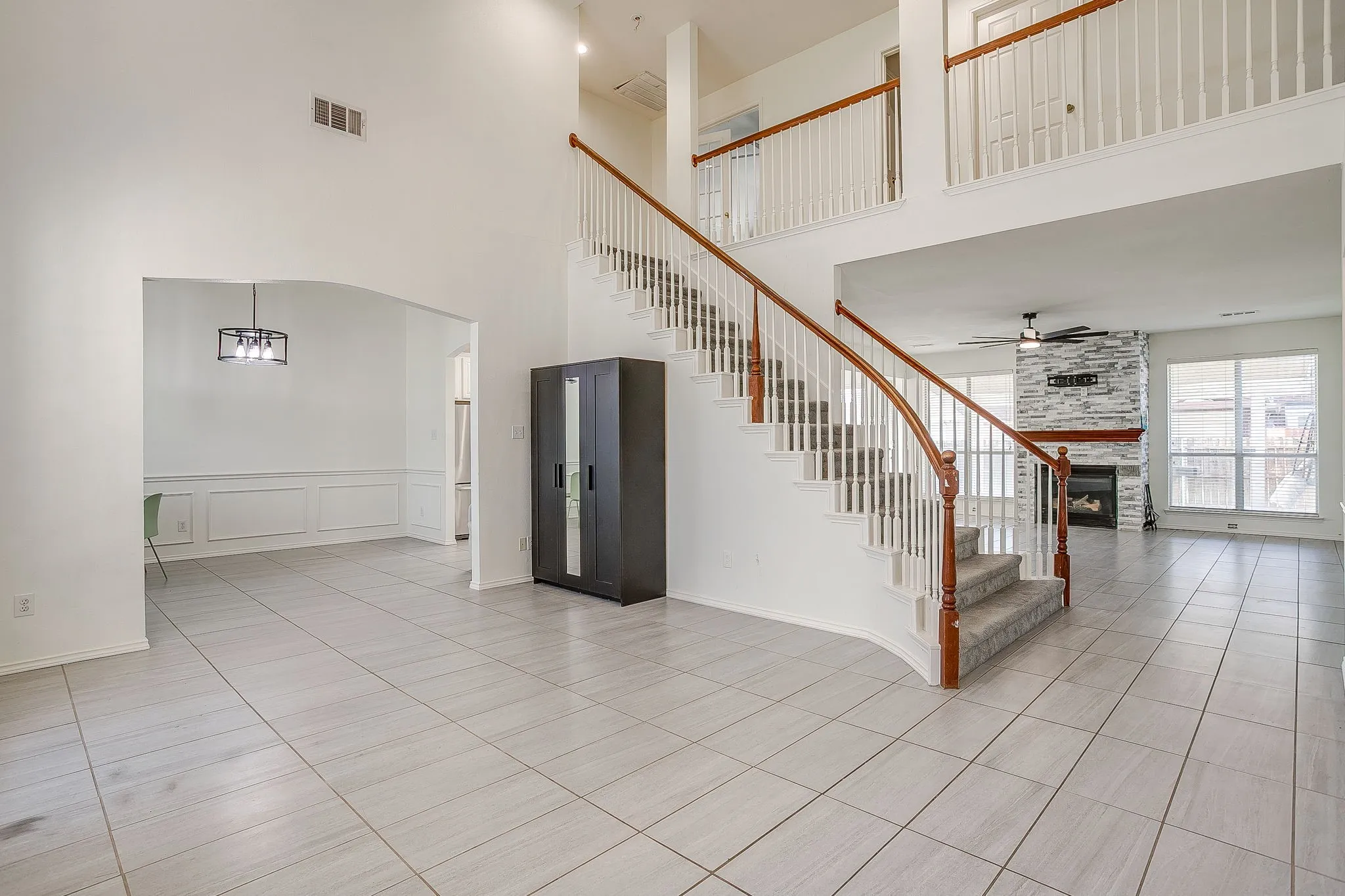 Large open space for sitting area or living area