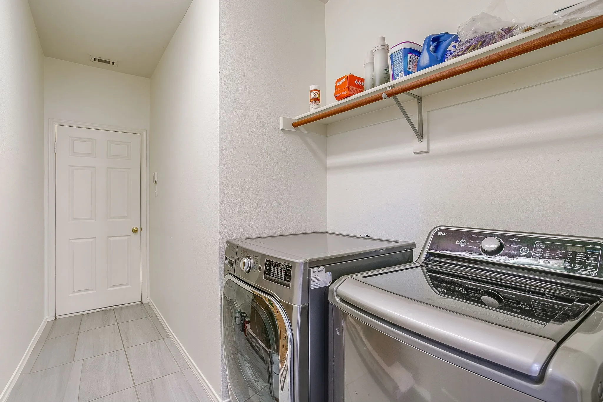 Hall half bath on first floor.