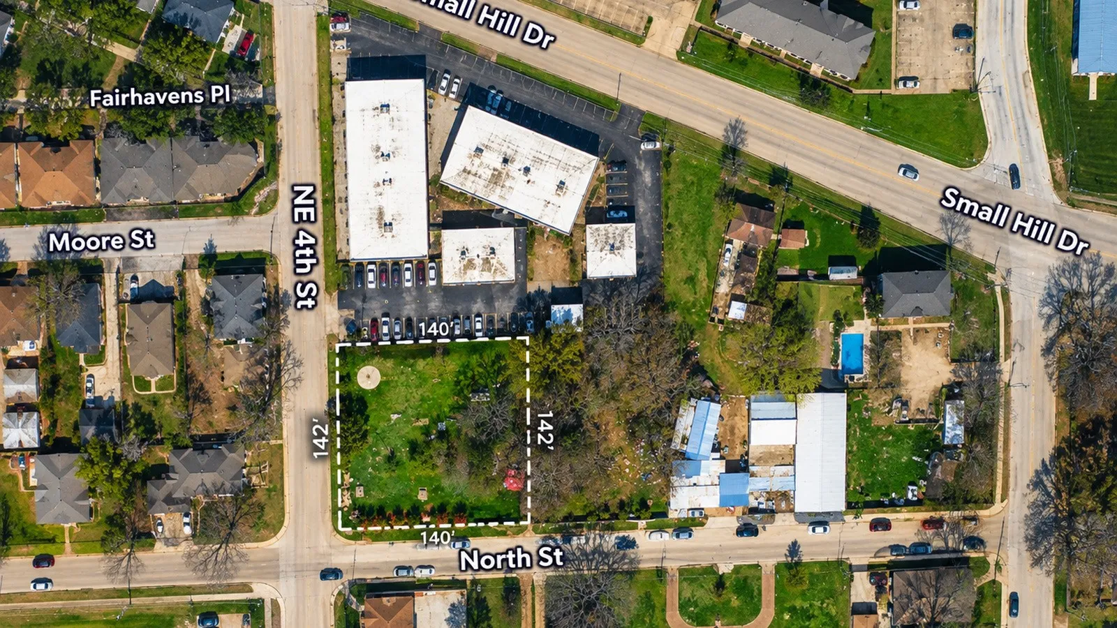 Aerial Survey. Identifying the boundaries and dimensions of the property