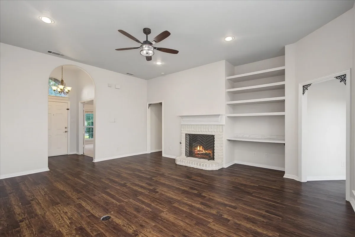 Desk nook in living area
