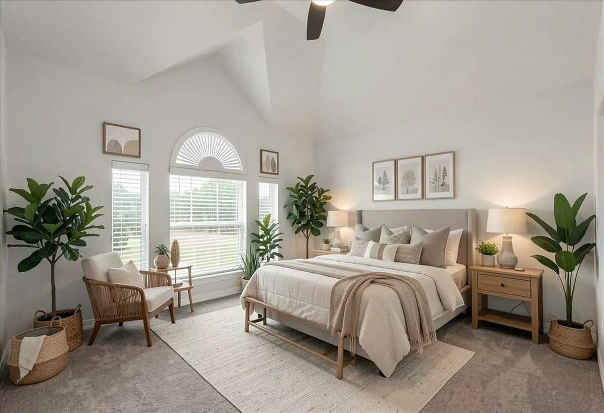 Bedroom 2 - staged
