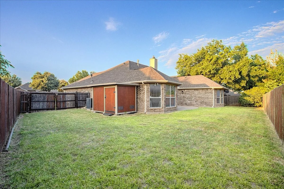 Large back yard
