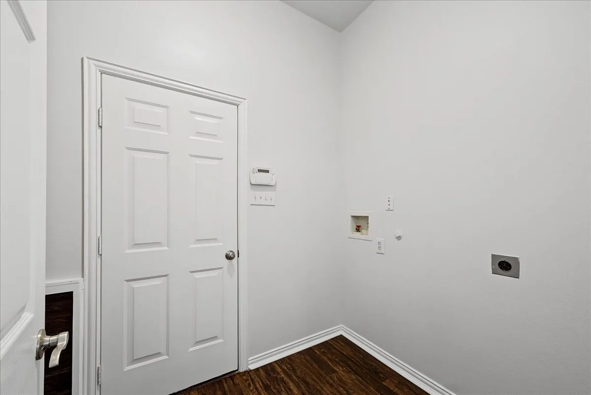 Garage entrance right off the laundry room