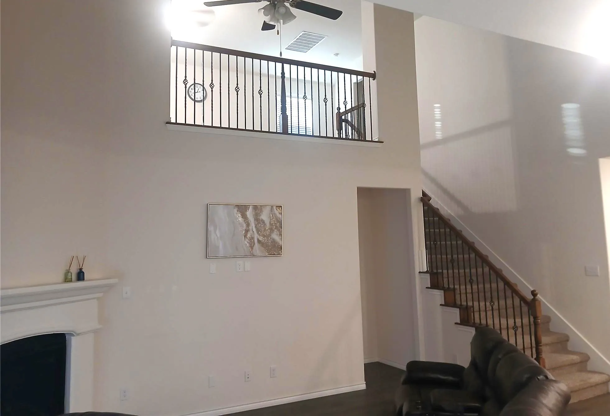 Living Room - Staircase to Loft
