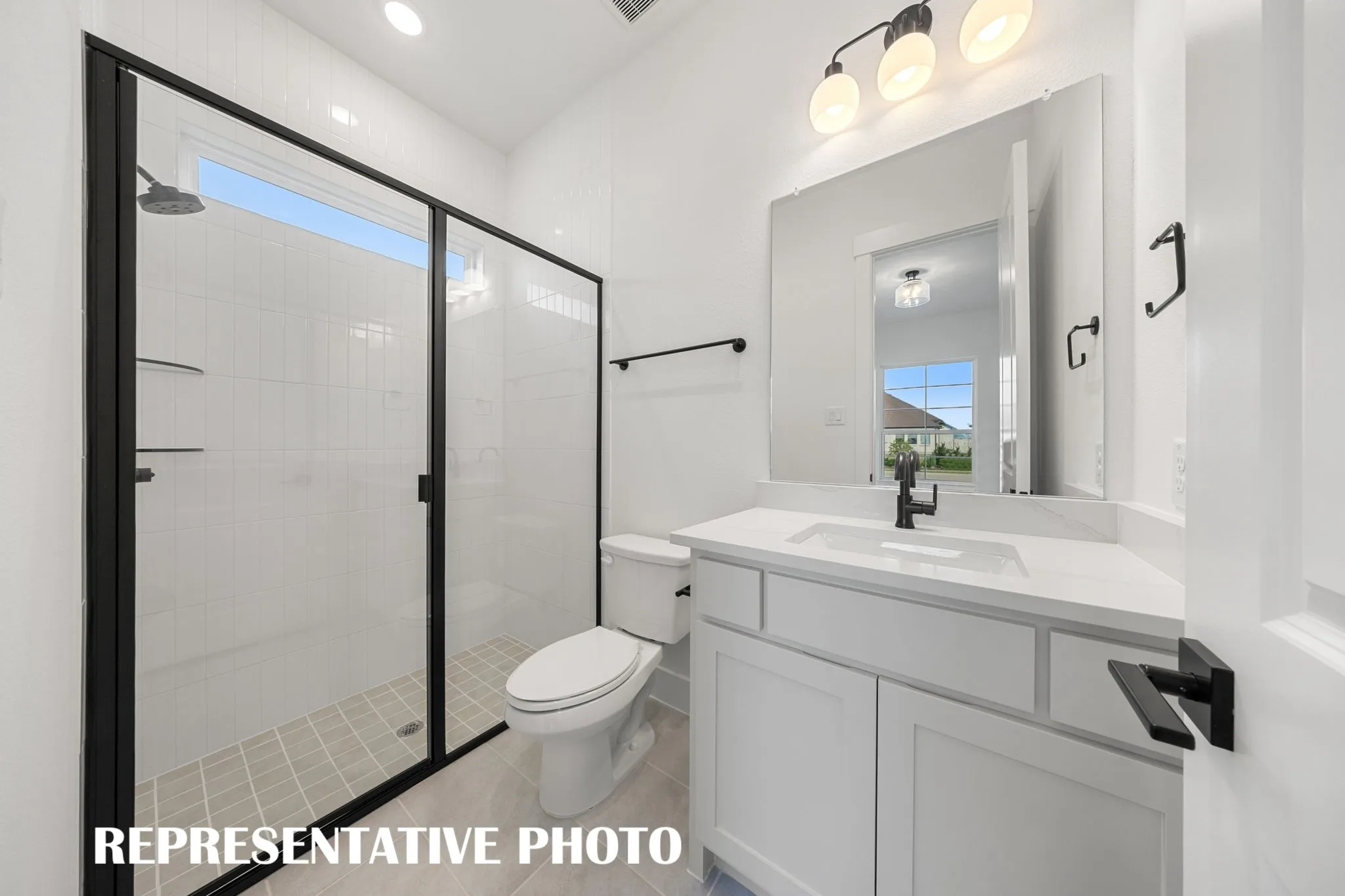 Friends and family will feel right at home in any of the beautifully finished guest baths this dream home has to offer.  REPRESENTATIVE PHOTO