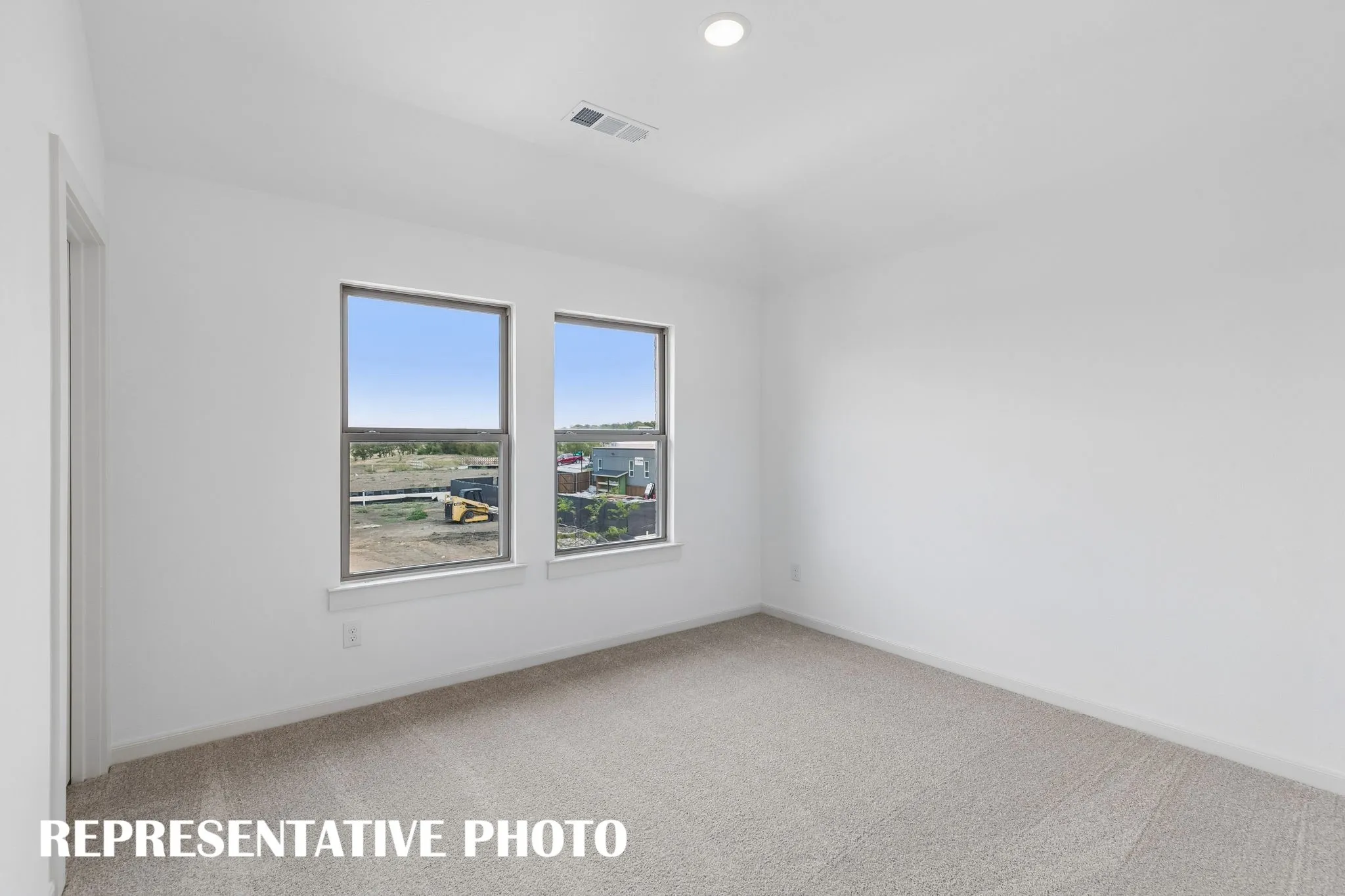 You'll find nicely sized secondary bedrooms in our Audrey plan.  REPRESENTATIVE PHOTO