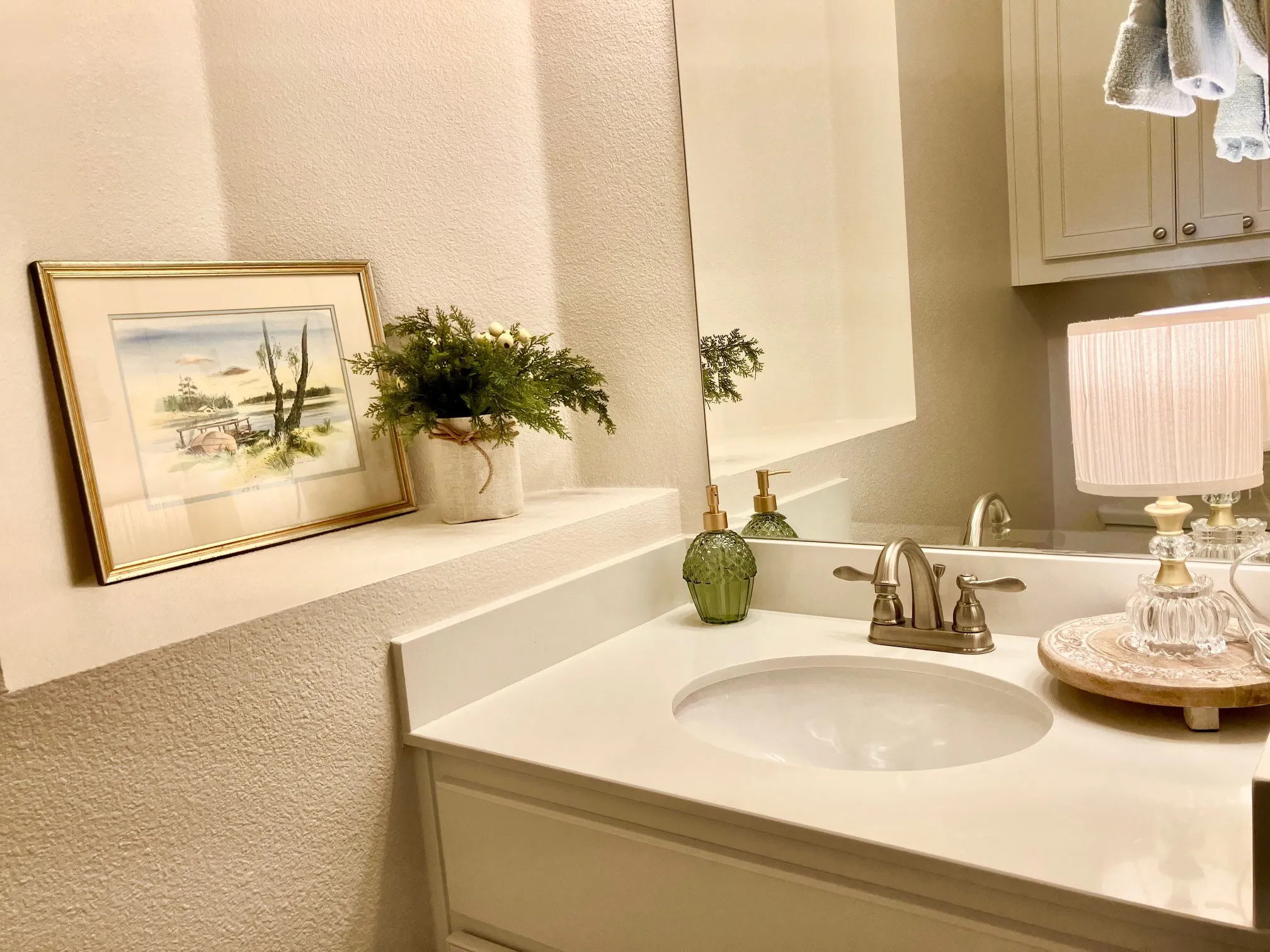 Half-bath on 1st floor by living room