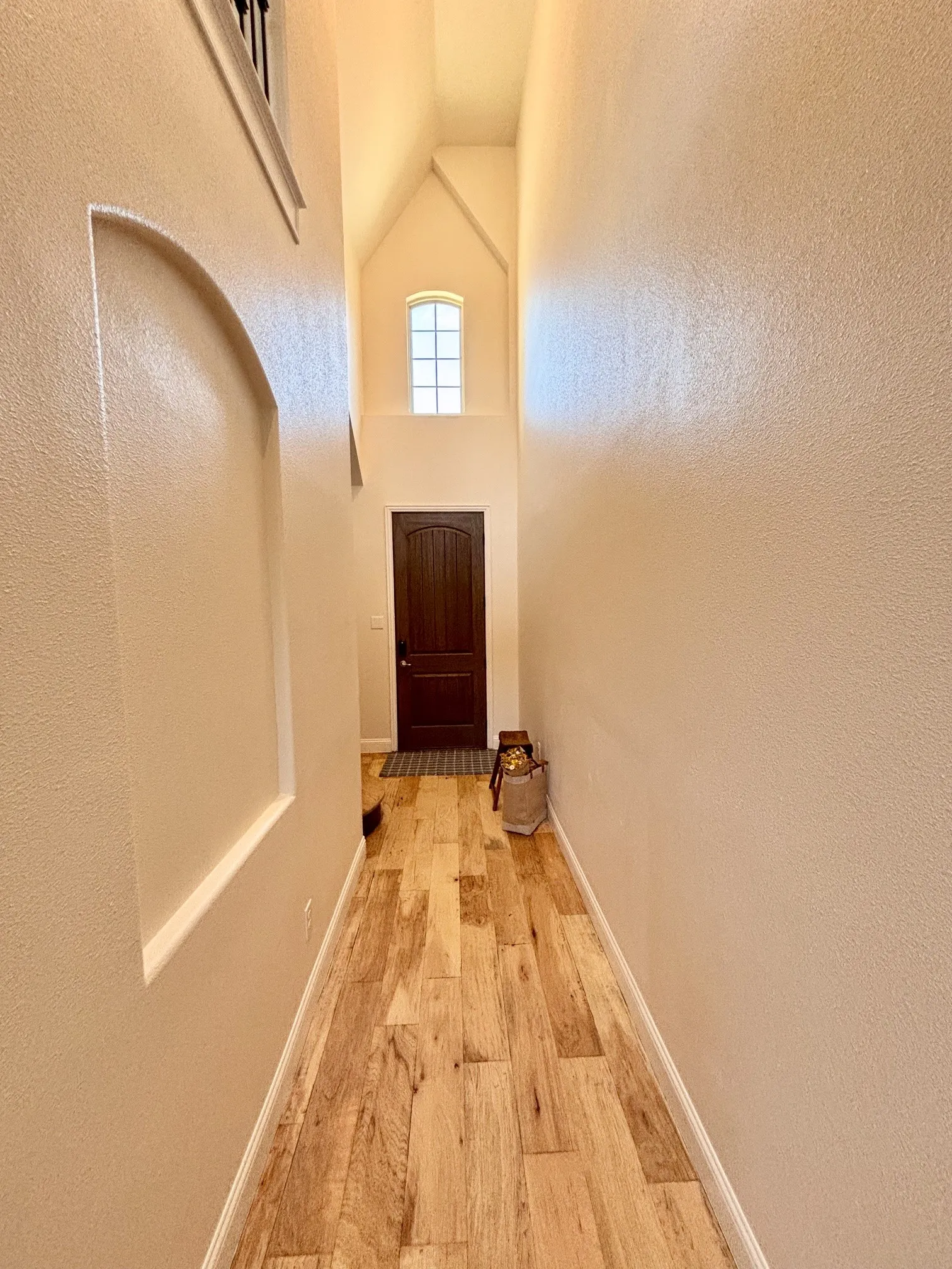 New front door, sanded floors, paint throughout
