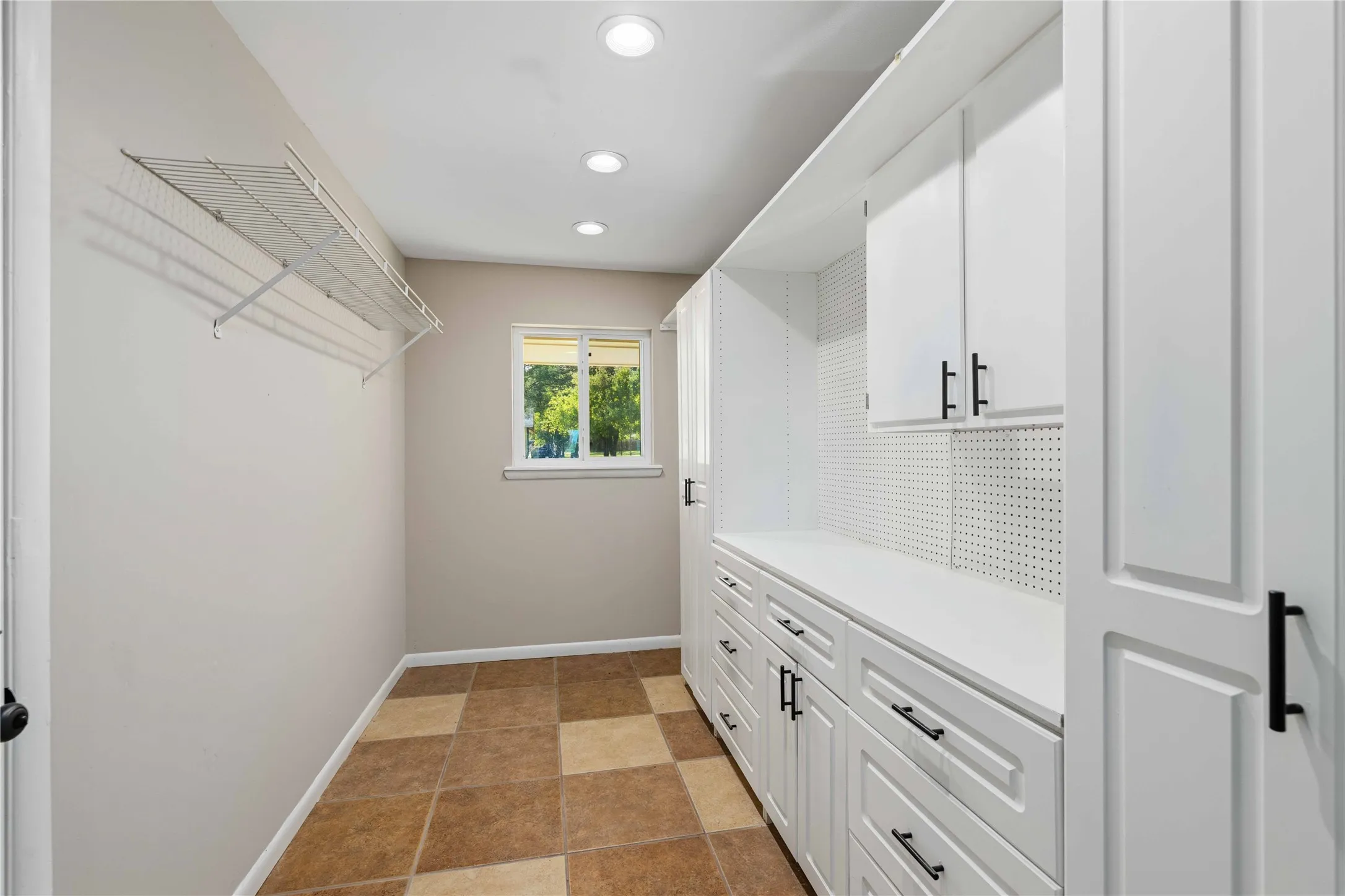 extra large laundry room out of the way