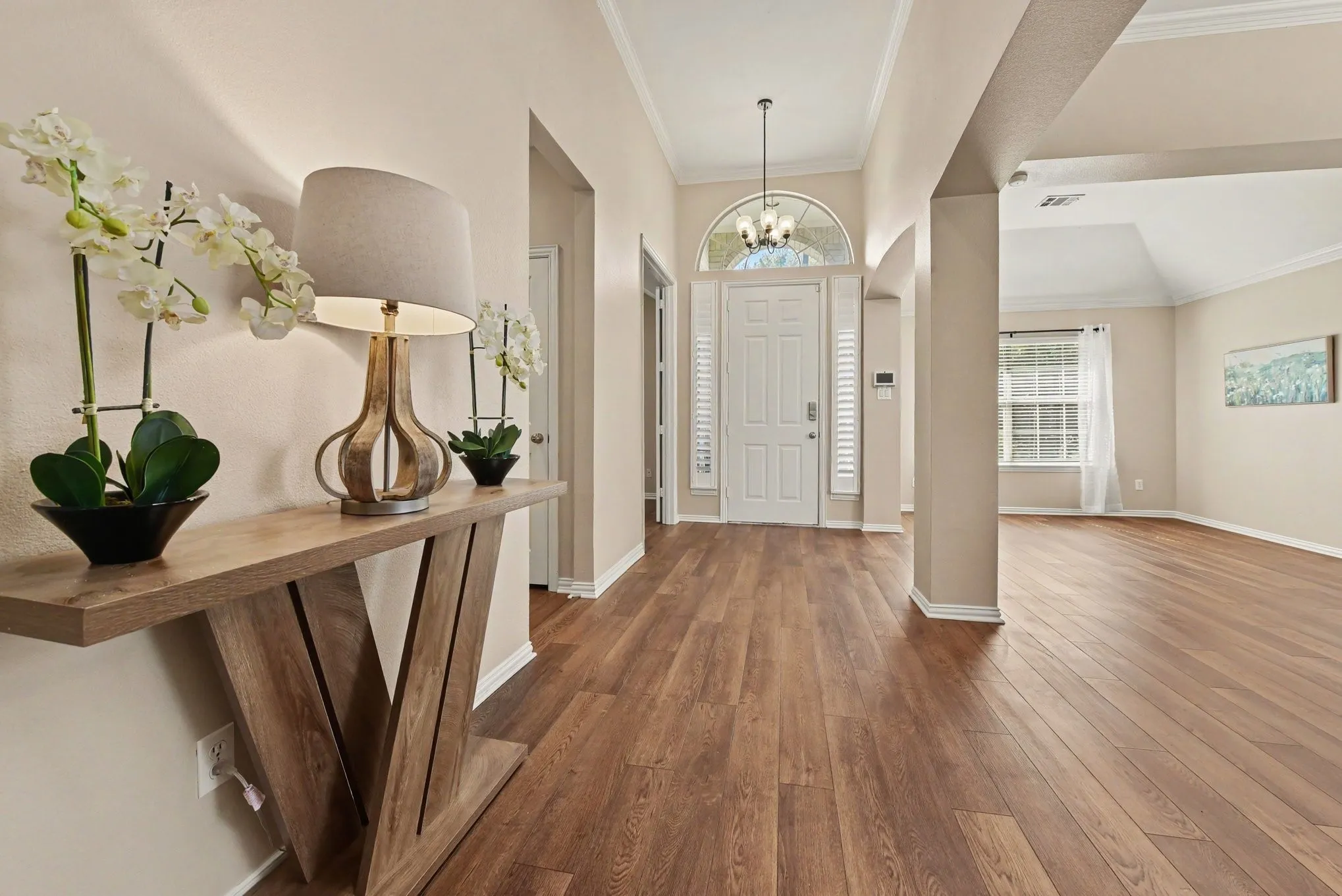 Front foyer and living room