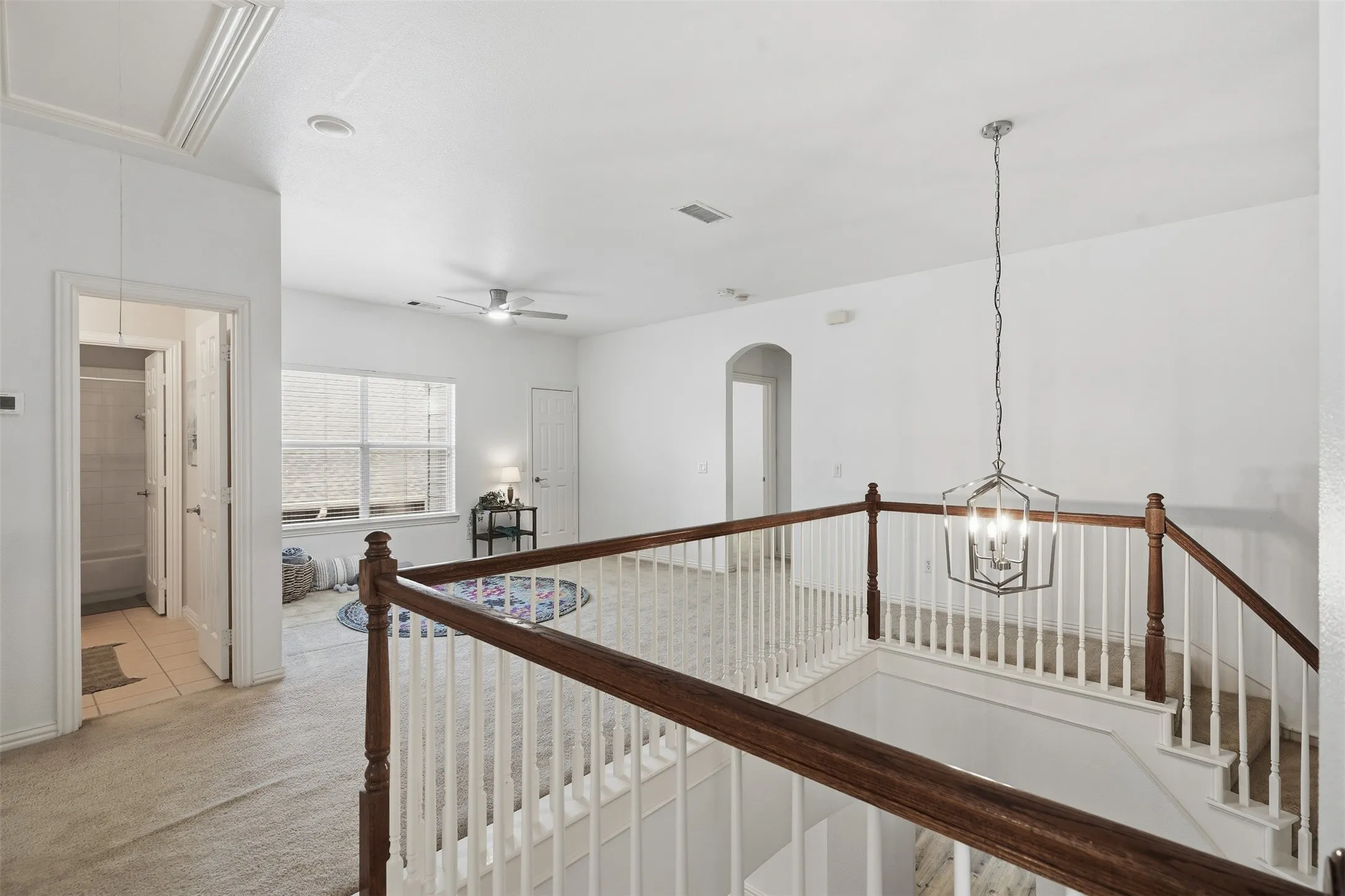 Stroll up to a fabulous open space for work, play, crafts, or exercise!