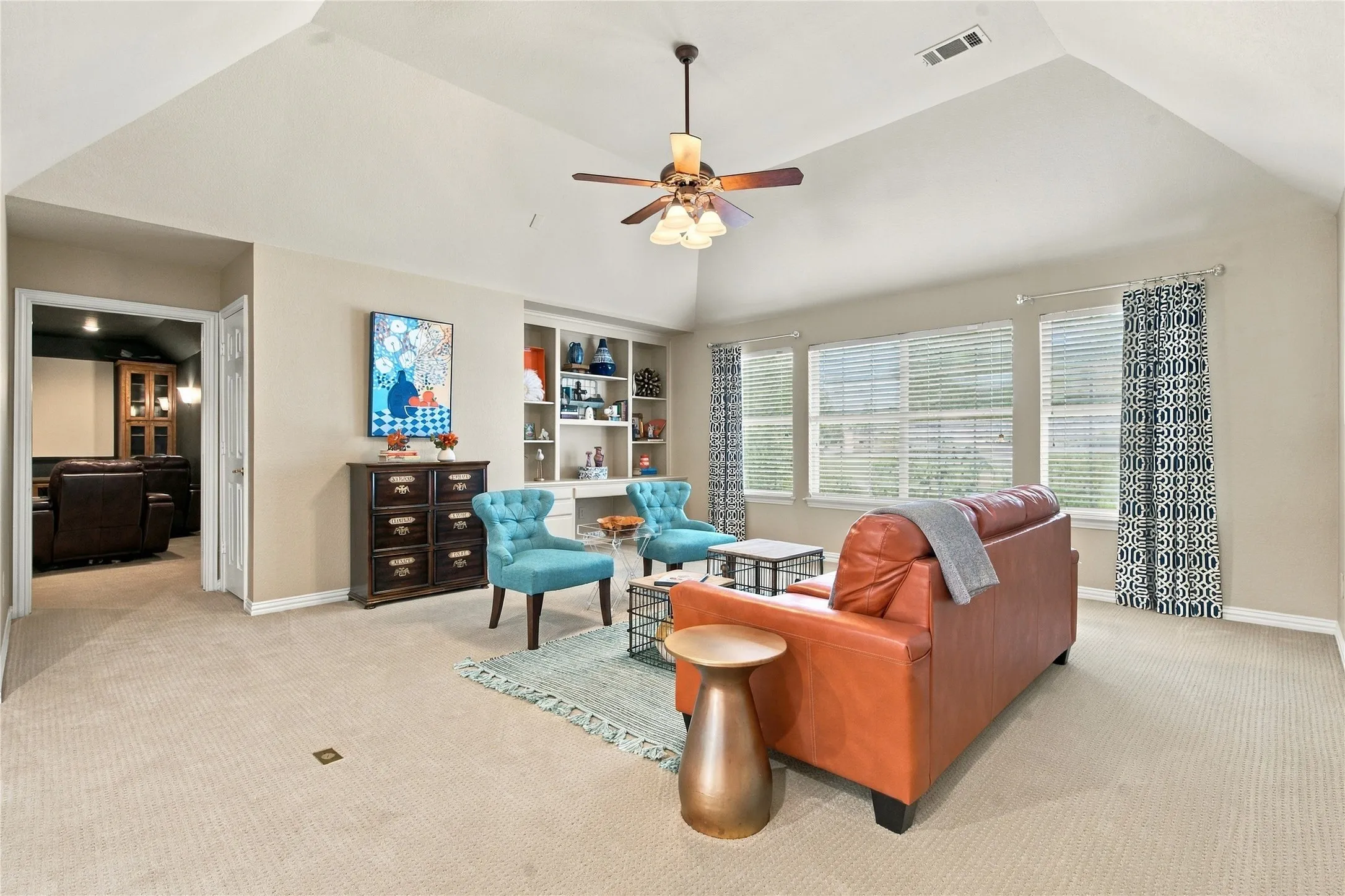 Upstairs living area
