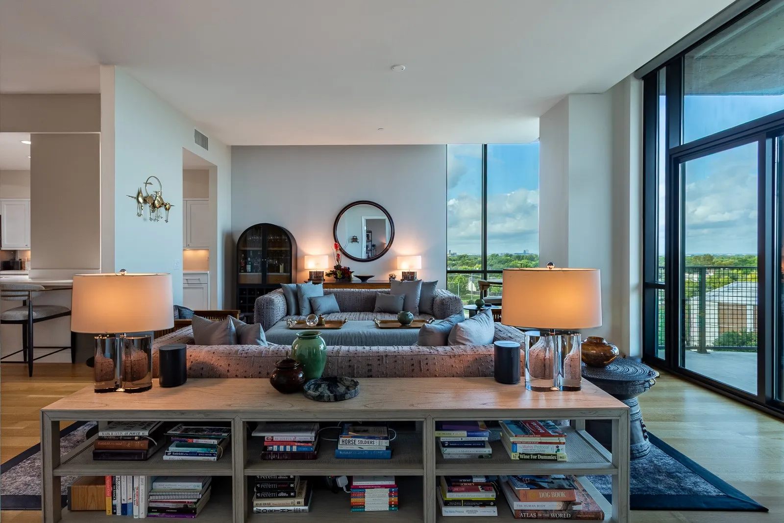Large Living with corner views.