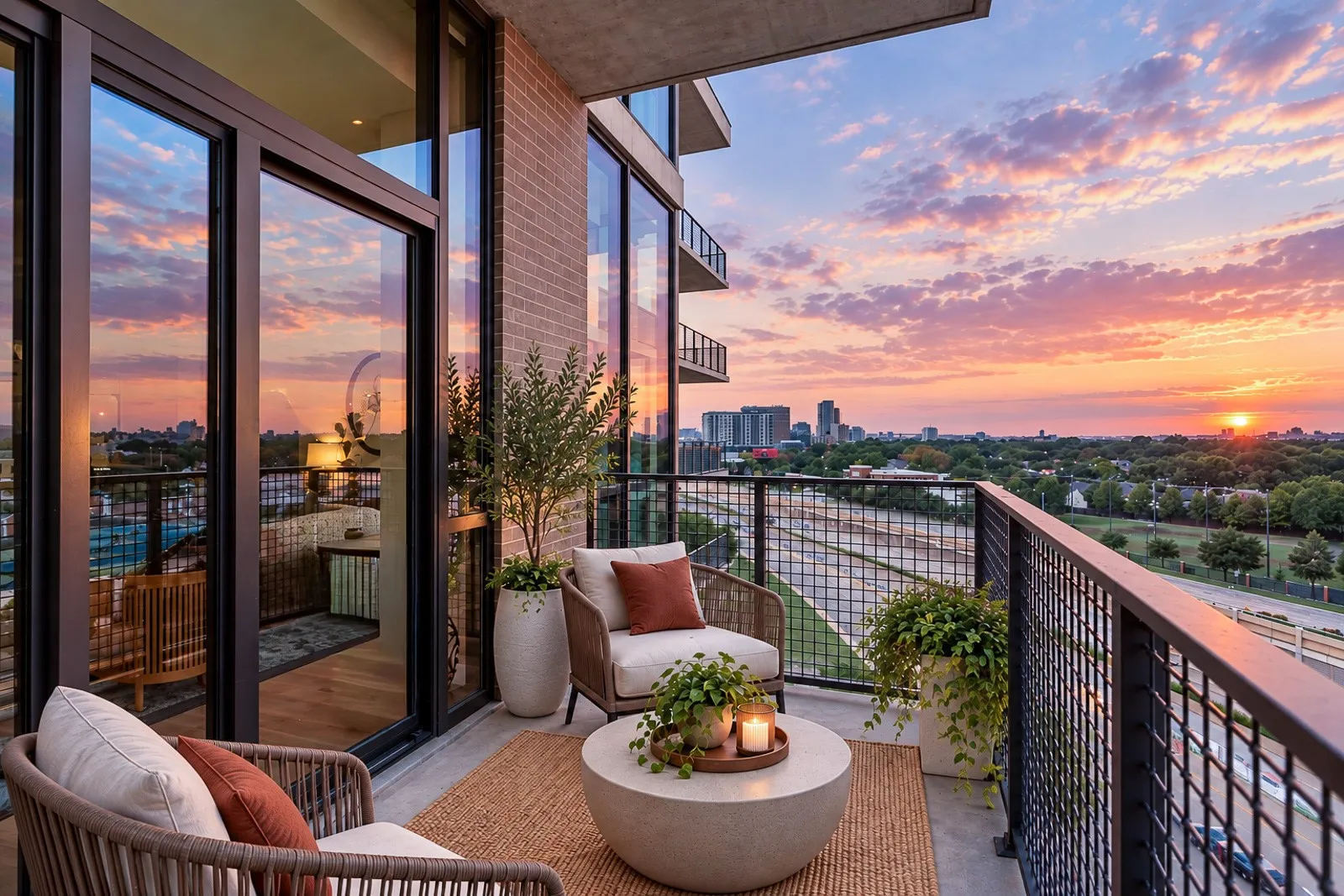 How about evening cocktails on the balcony?