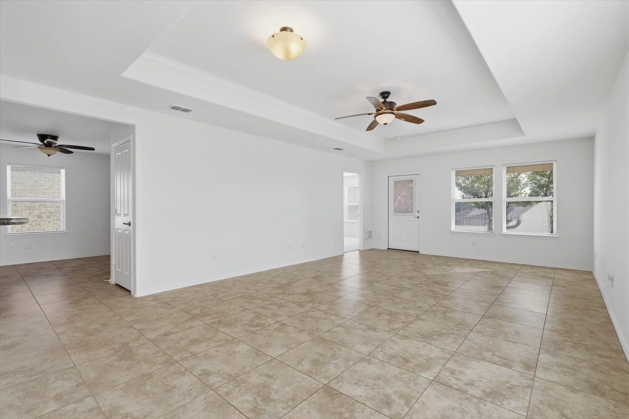 Non staged view of another angle of the oversized Family Room.
