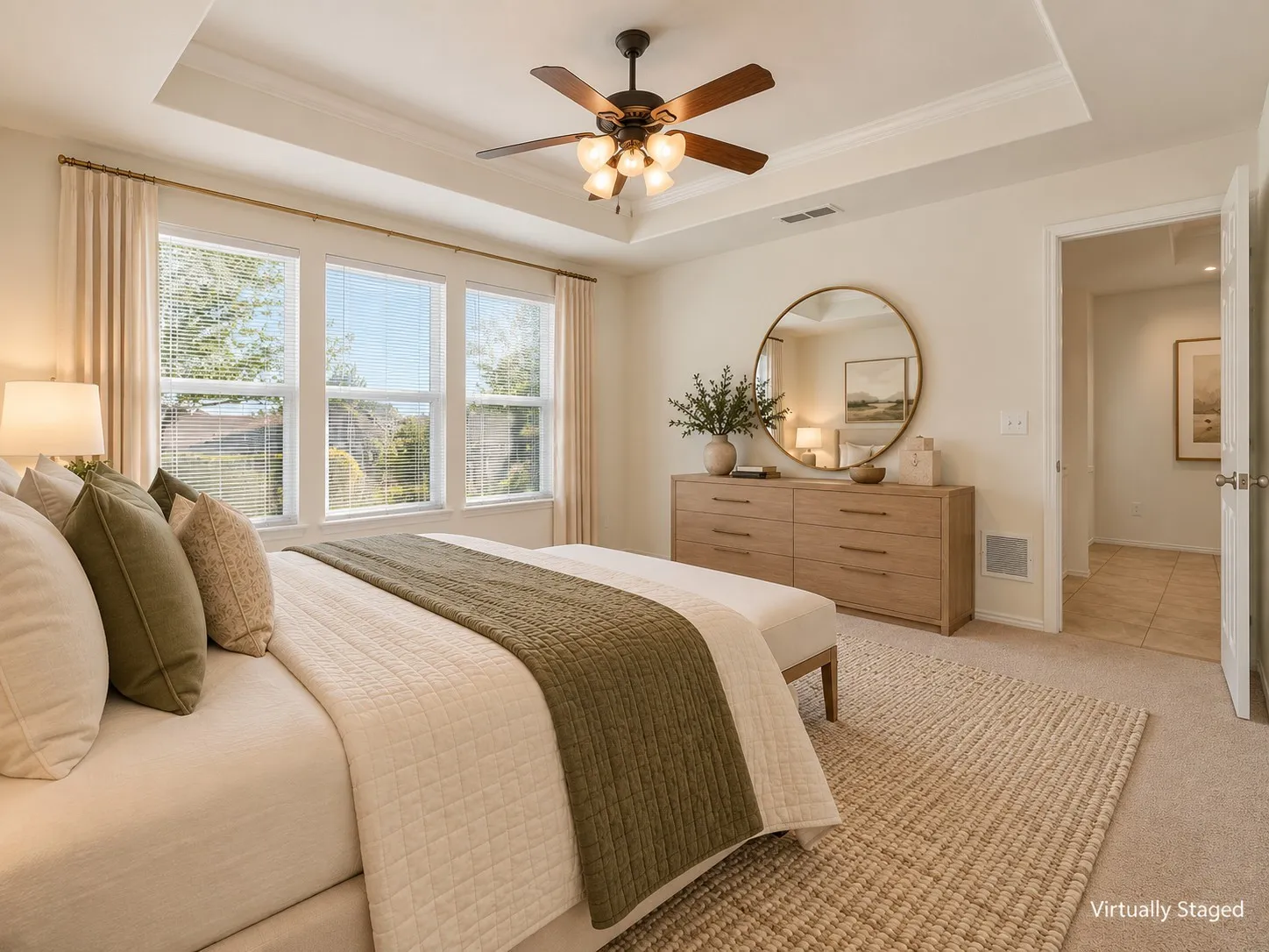 Virtually Staged view #2 of the Primary Bedroom
