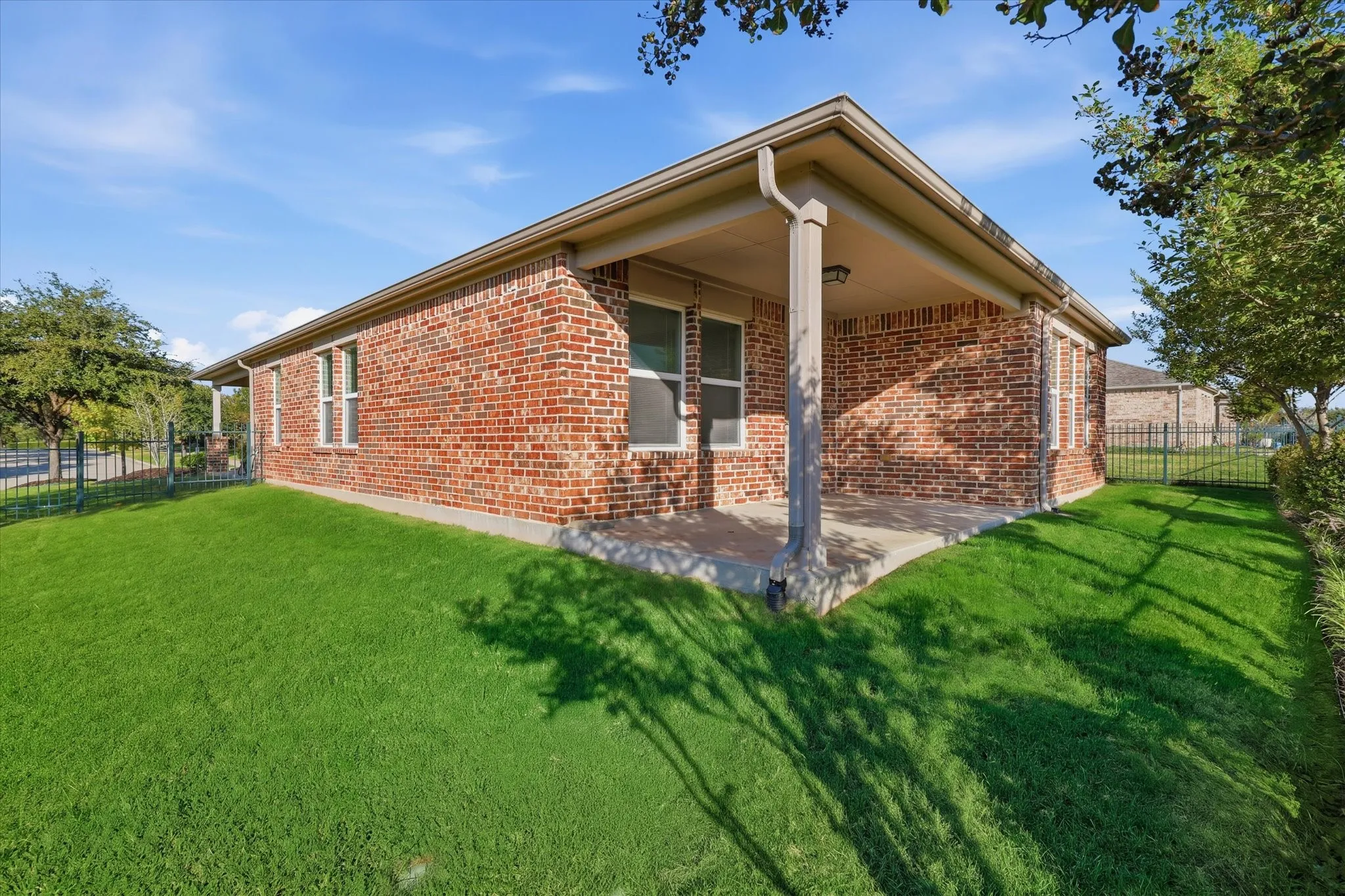 Space from your neighbors and added privacy.