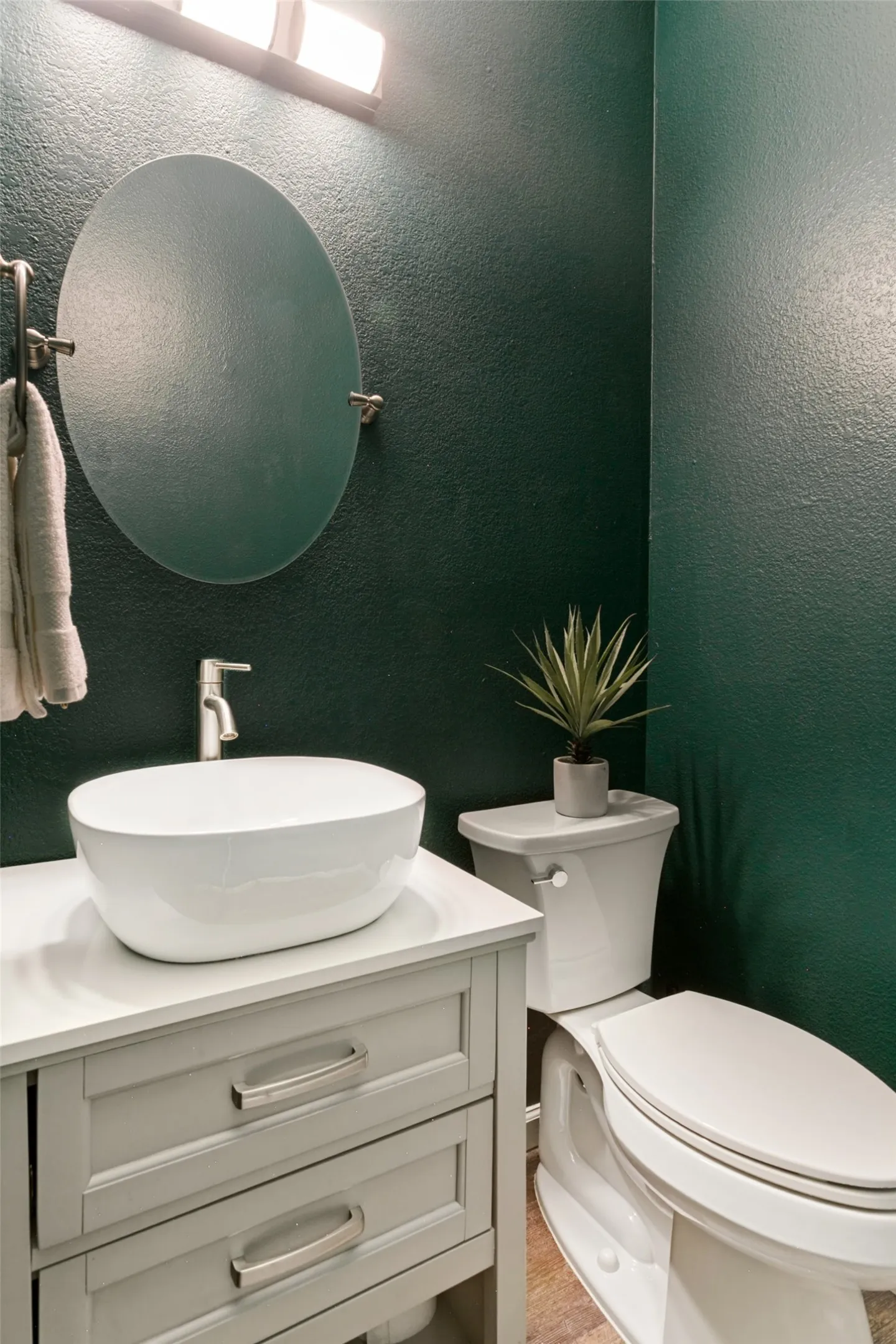 1/2 bathroom downstairs