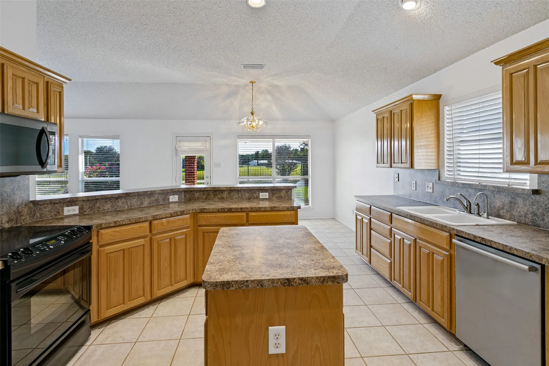 Lots of counter and storage space