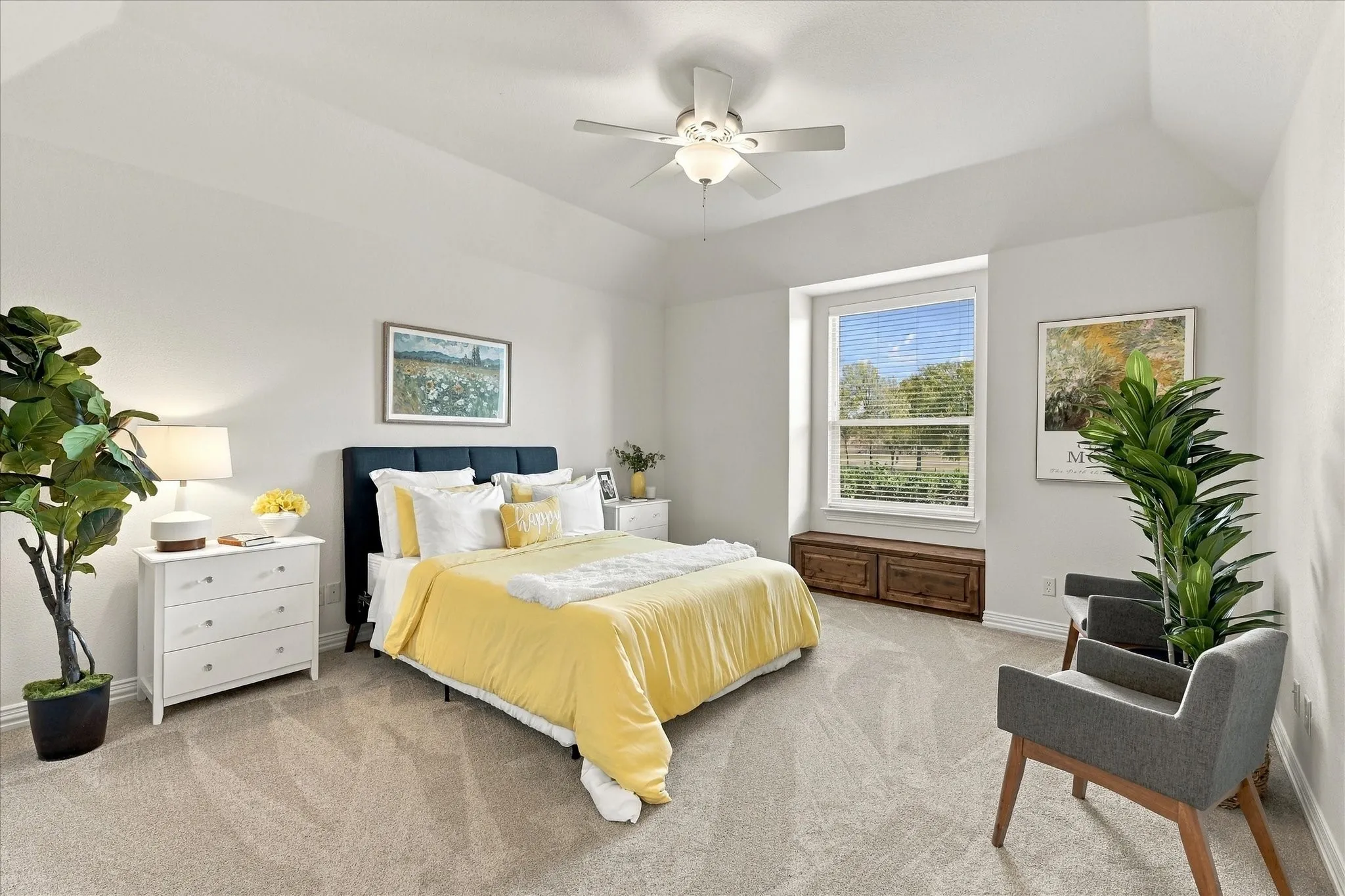 Guest bedroom with EN-SUITE bath and large walk-in closet, could function as a second primary suite